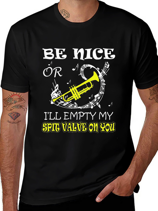 Be Nice Or Trombone Graphic T-Shirt
