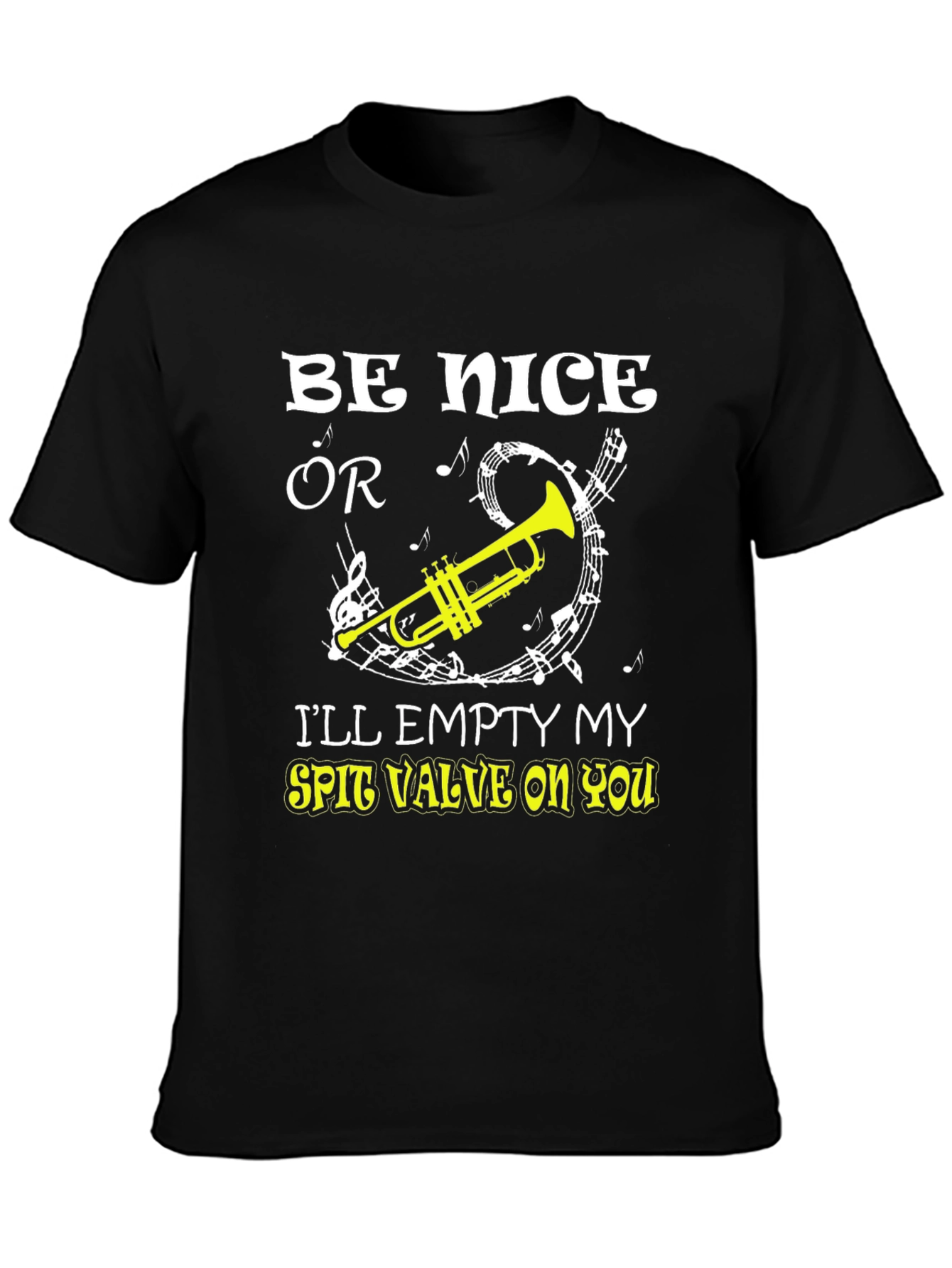 Be Nice Or Trombone Graphic T-Shirt