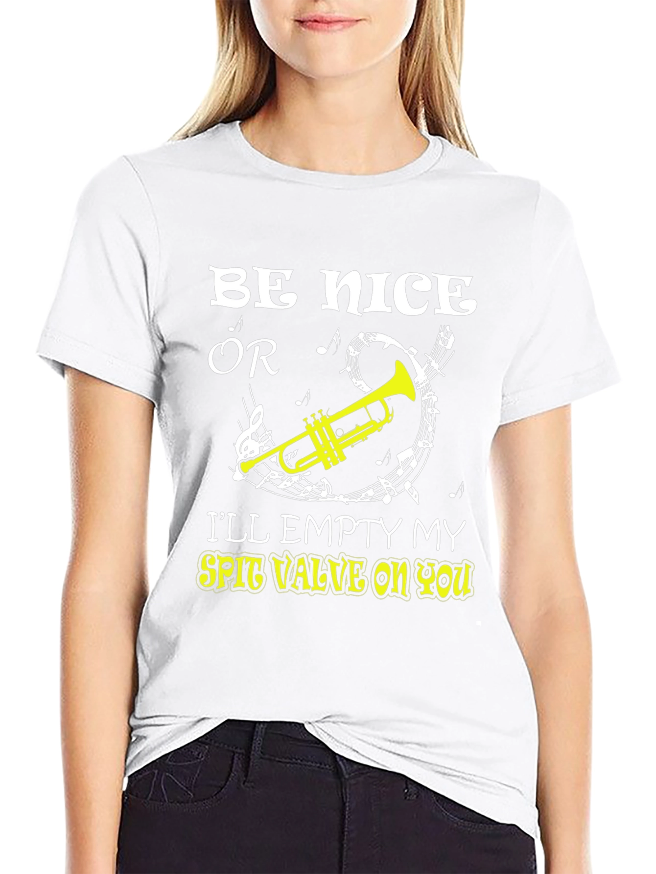 Be Nice Or Trombone Graphic T-Shirt