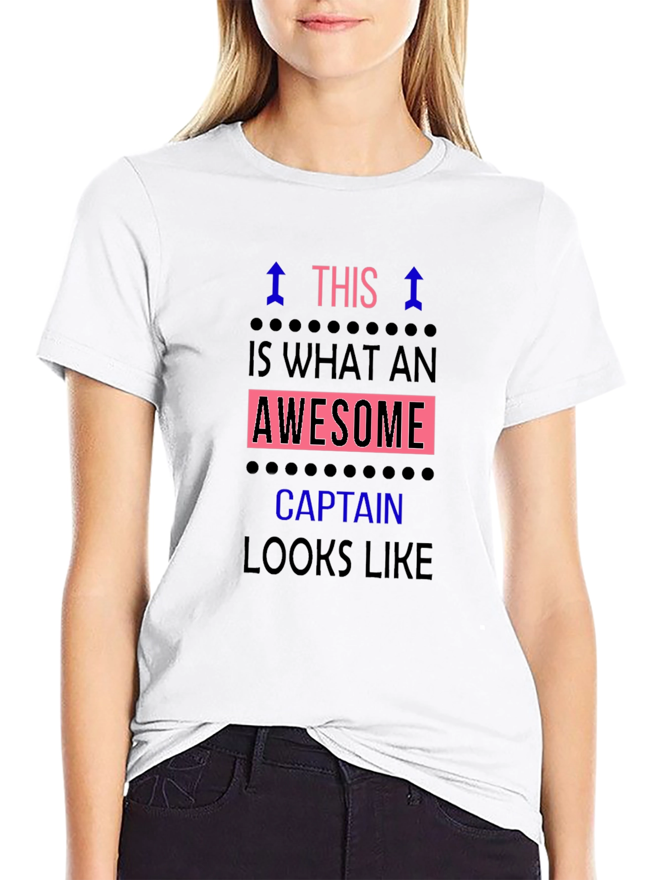 Awesome Captain Graphic Tee - Black T-Shirt