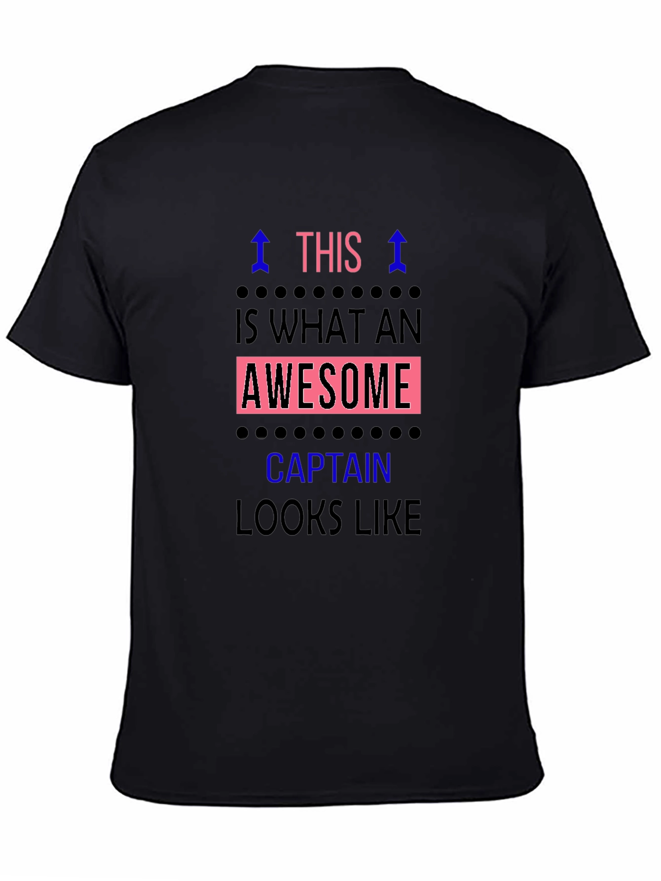 Awesome Captain Graphic Tee - Black T-Shirt