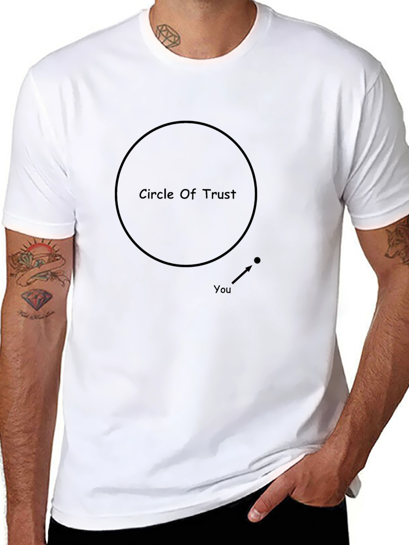 Circle of Trust Graphic Tee - Funny T-Shirt