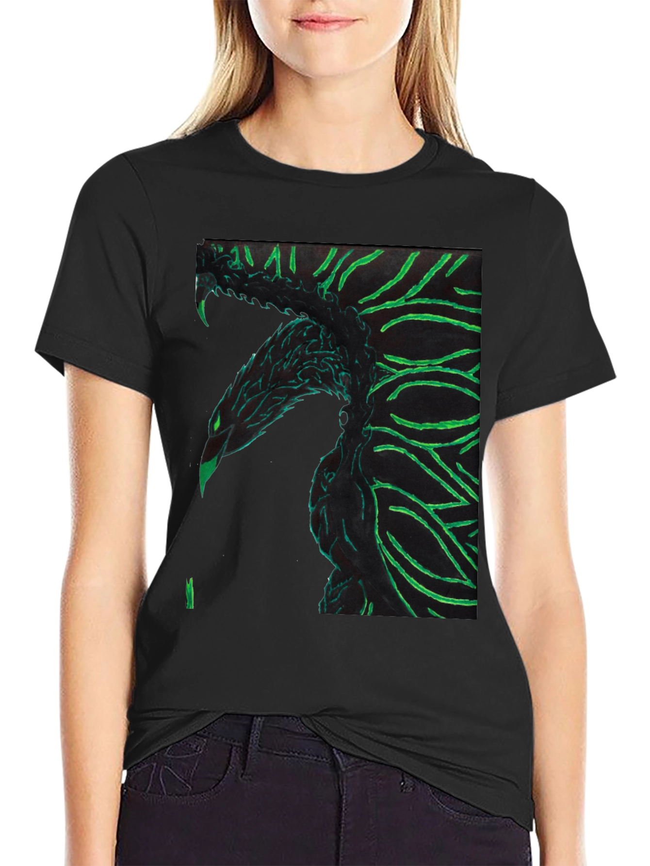 Dragon Graphic Tee - Unique Black Shirt