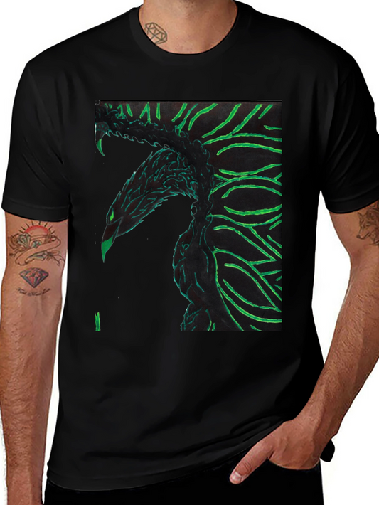 Dragon Graphic Tee - Unique Black Shirt