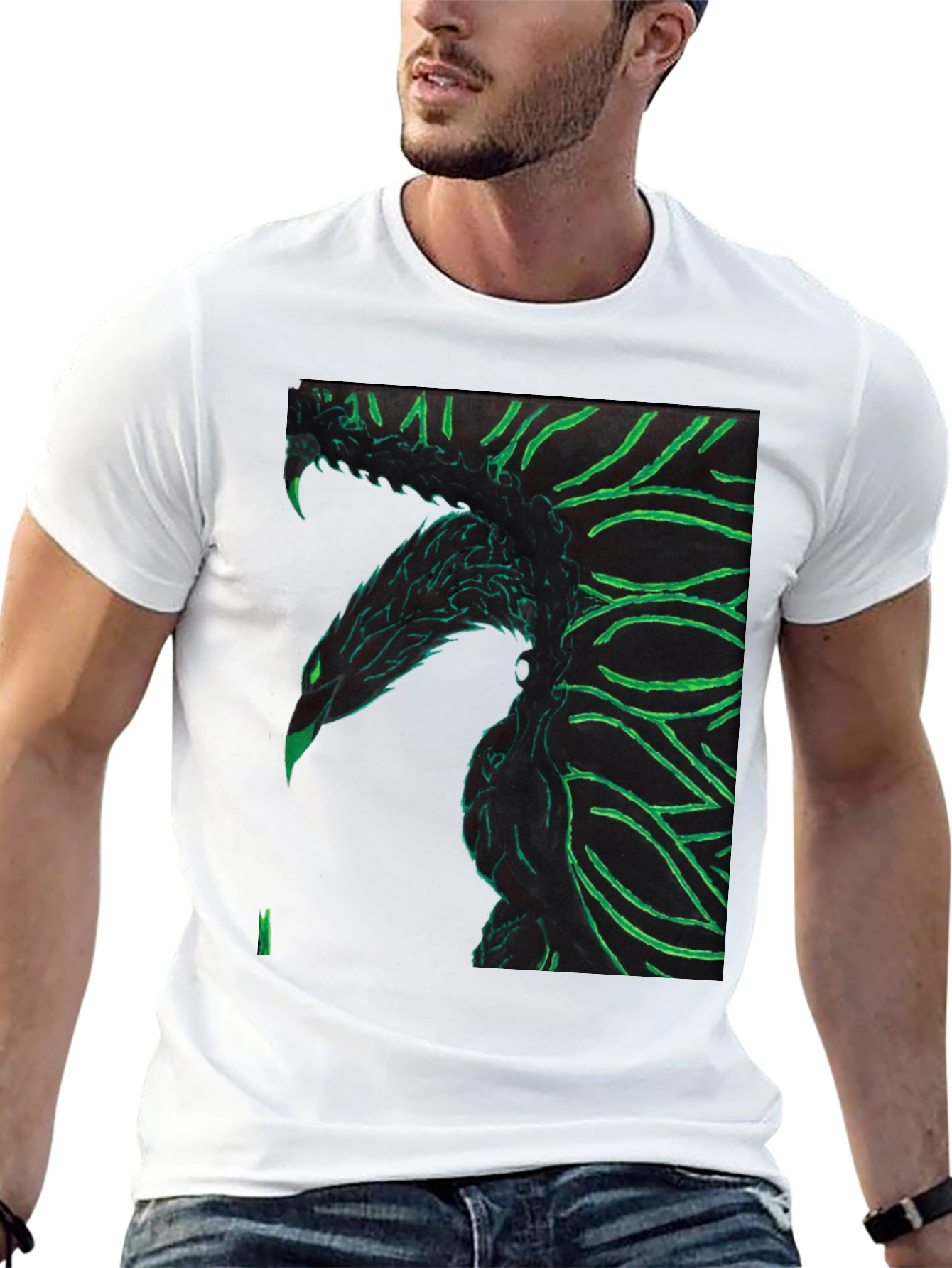 Dragon Graphic Tee - Unique Black Shirt