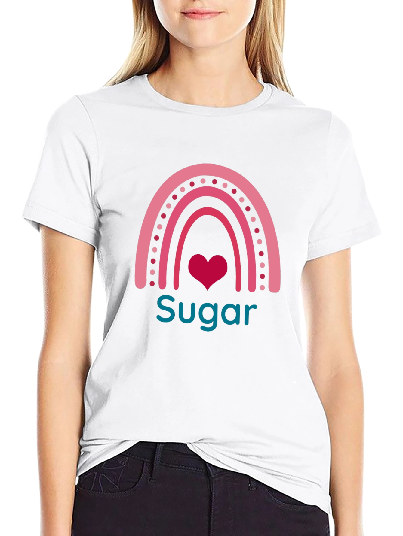 Sugar Heart Rainbow Graphic Tee