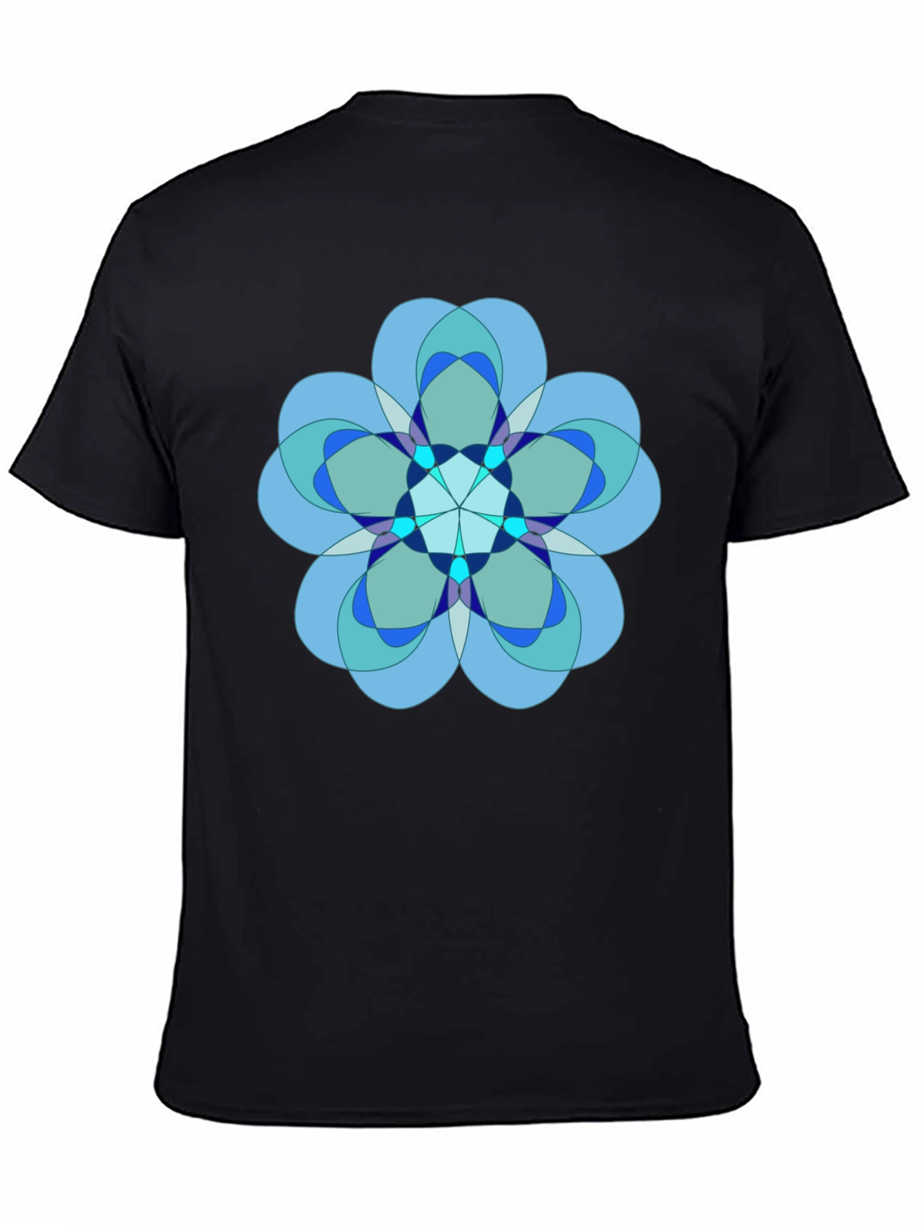 Geometric Flower Graphic Tee
