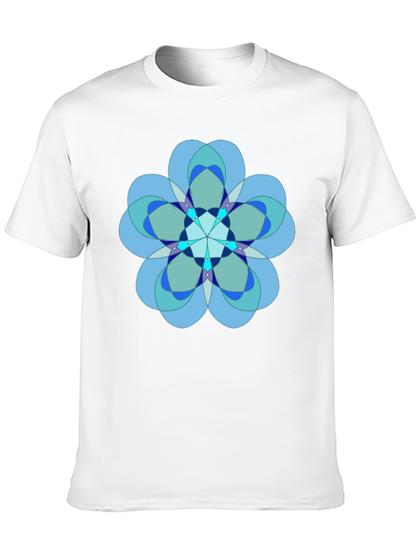 Geometric Flower Graphic Tee