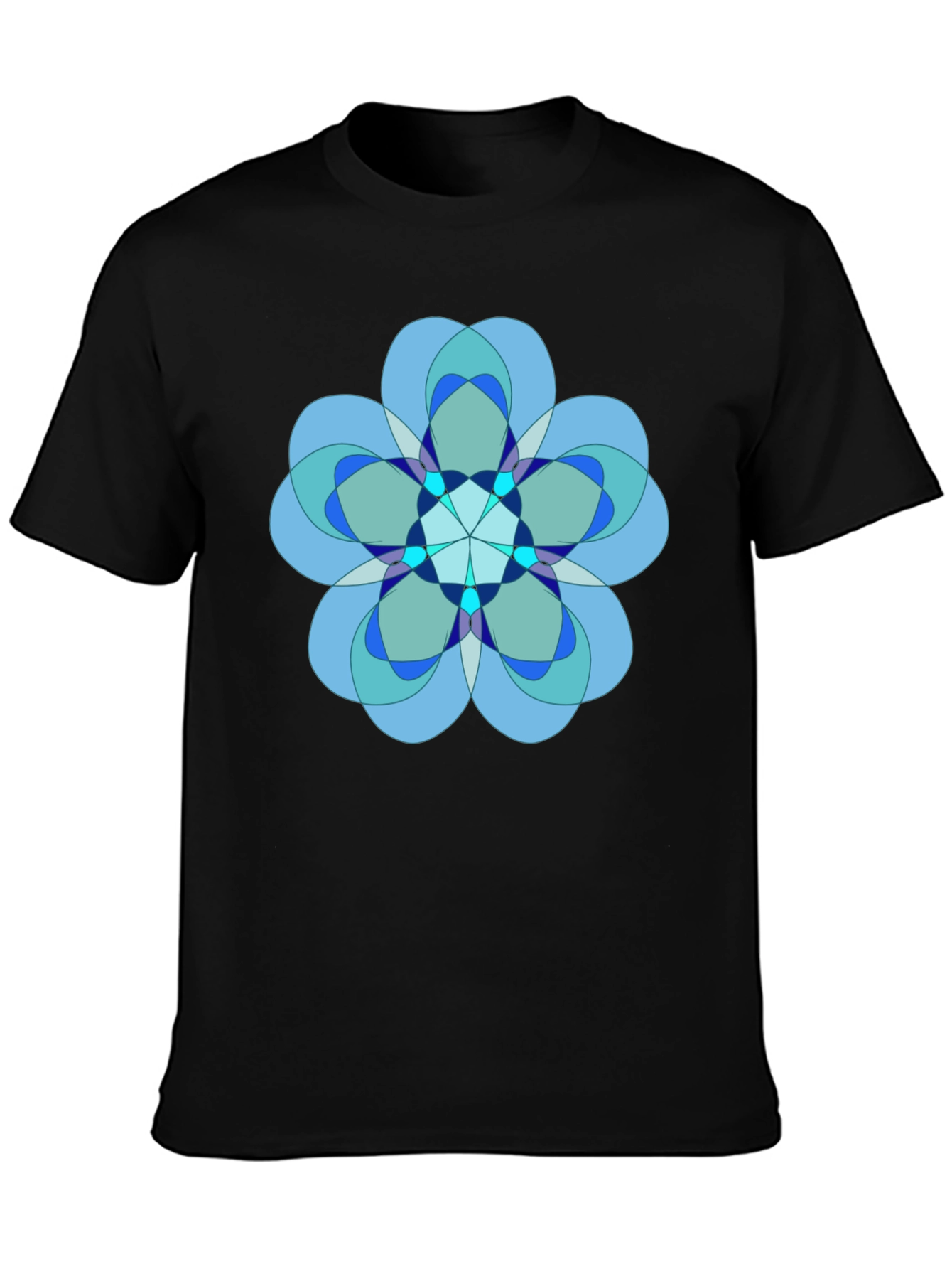Geometric Flower Graphic Tee