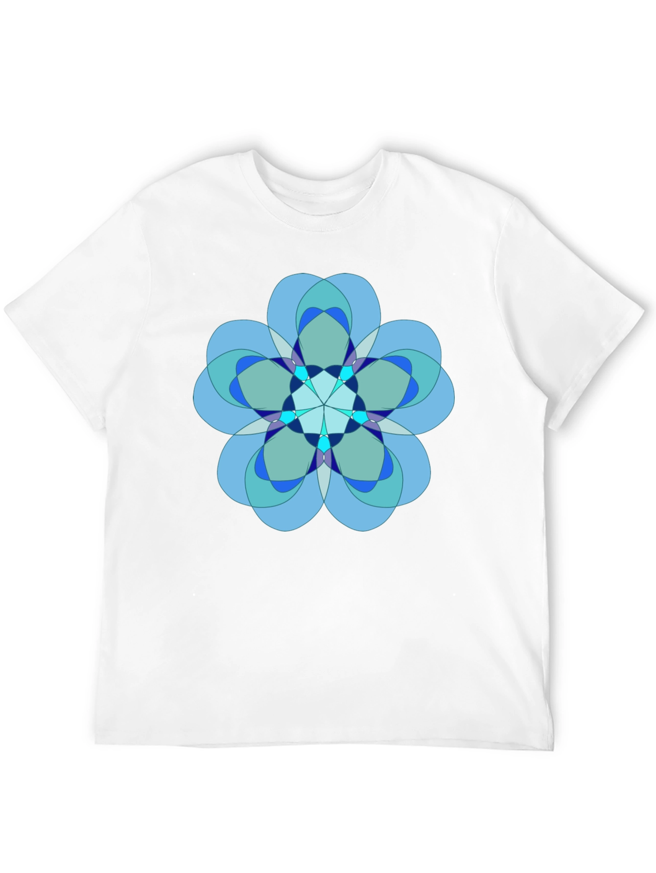 Geometric Flower Graphic Tee