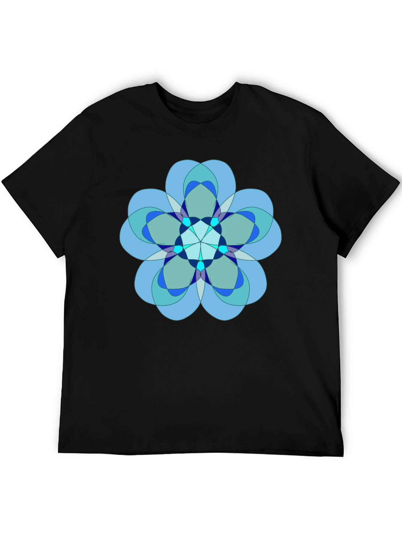 Geometric Flower Graphic Tee