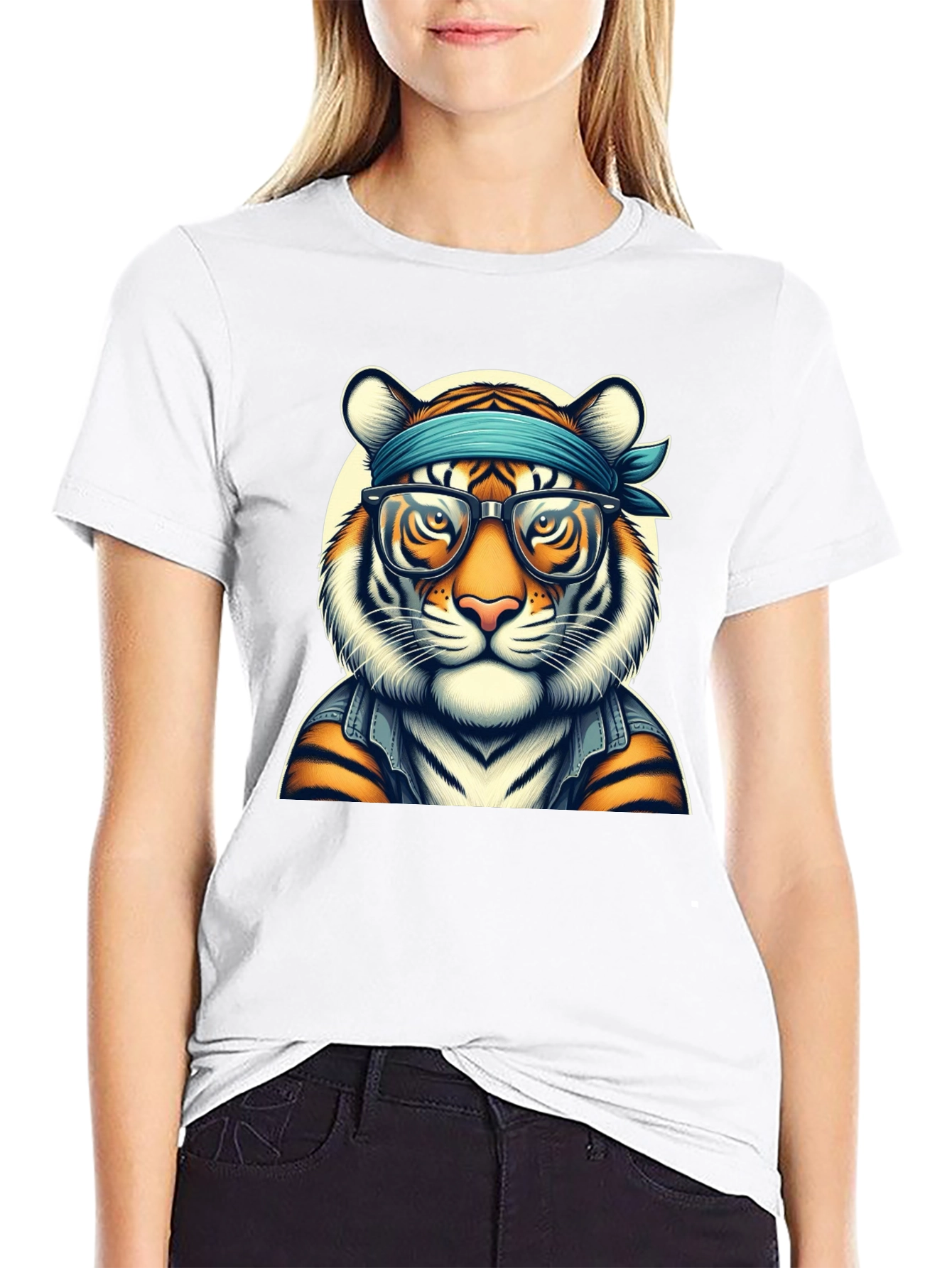 Cool Tiger Graphic Tee - Trendy Animal Print