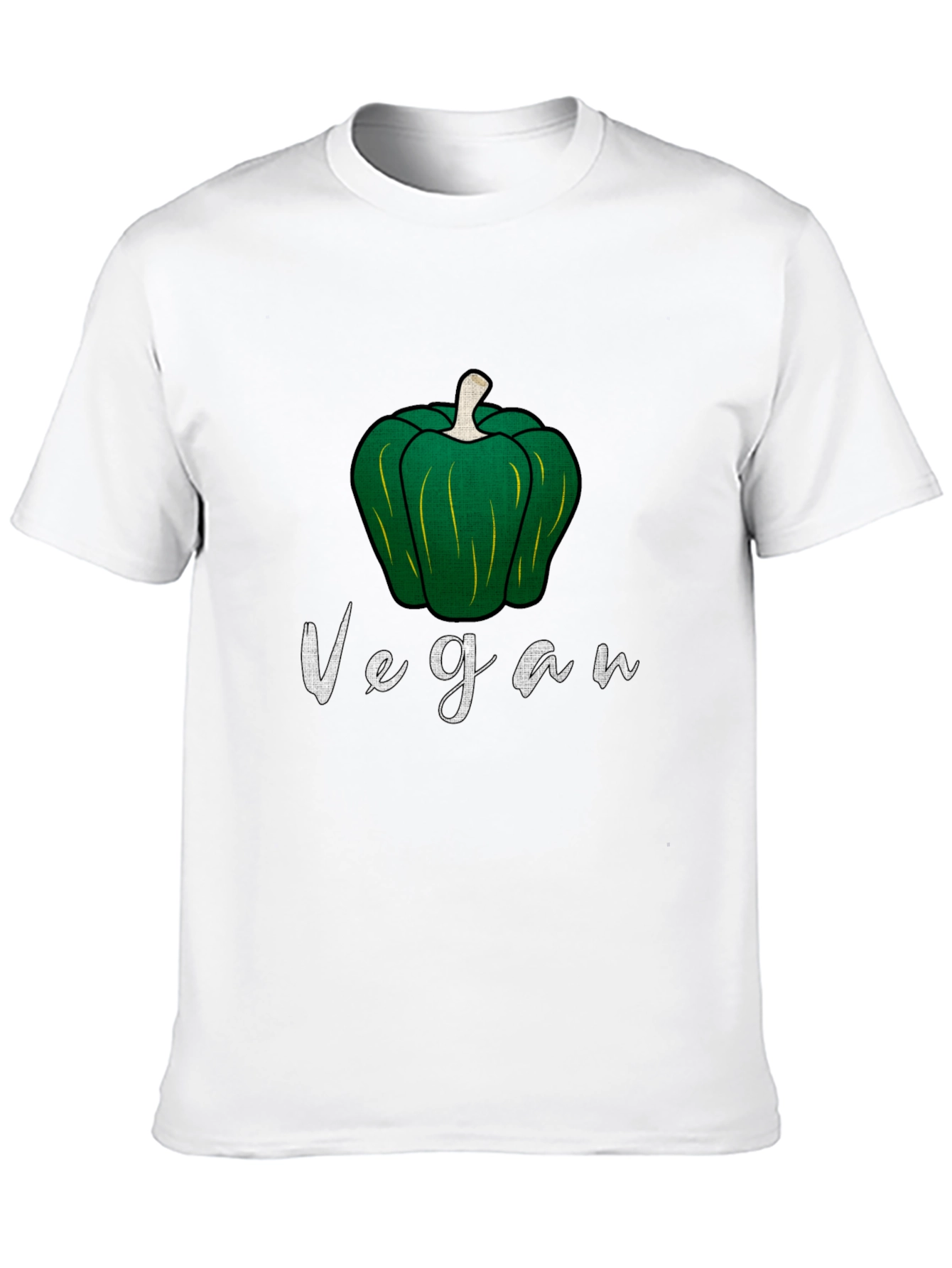 Vegan Green Pepper Graphic Tee