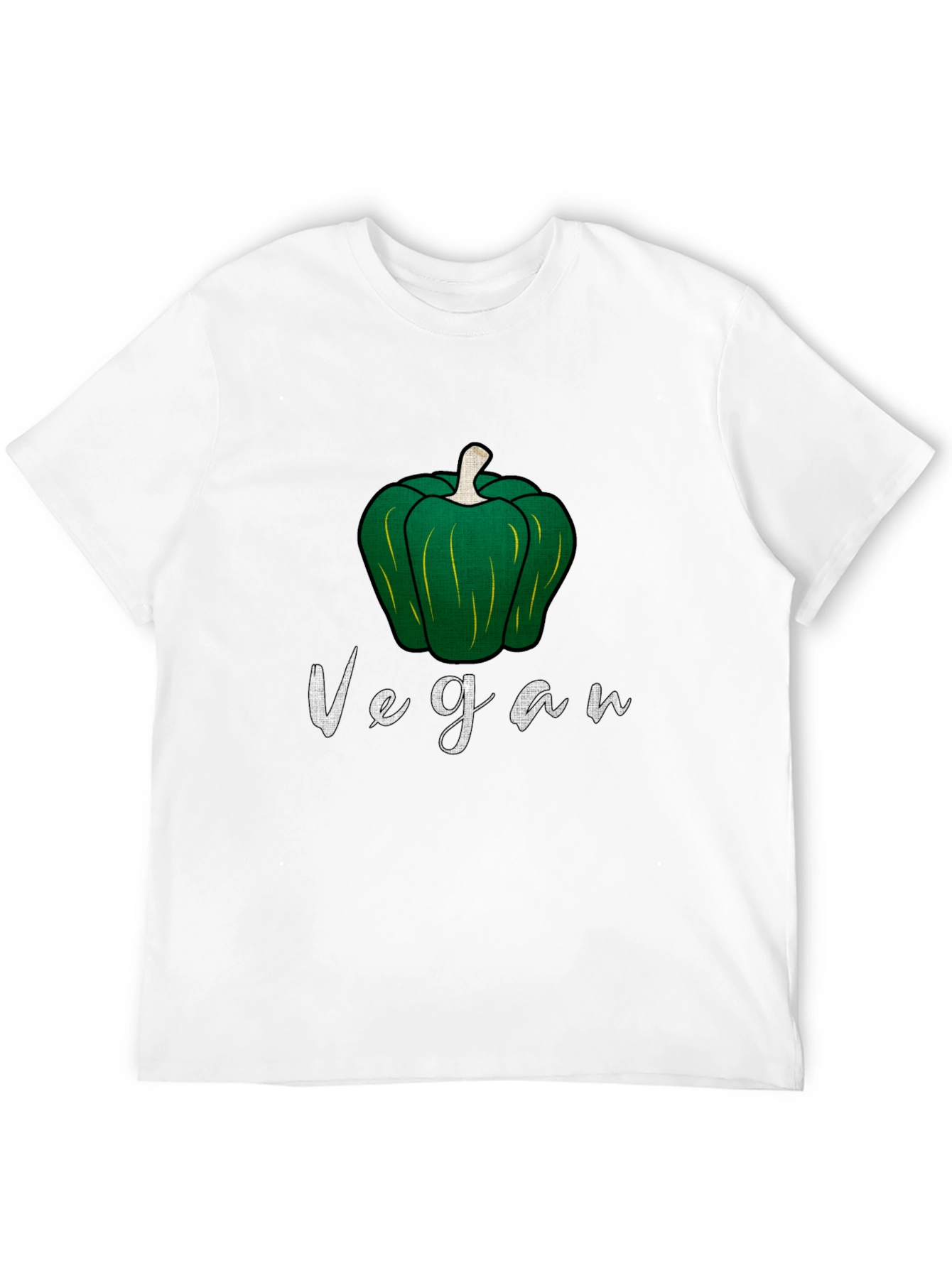 Vegan Green Pepper Graphic Tee