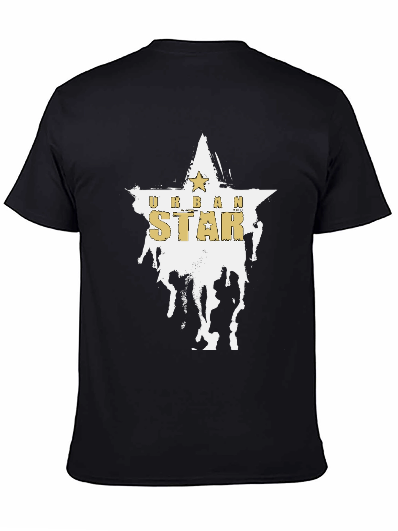 Urban Star Graphic Black T-Shirt