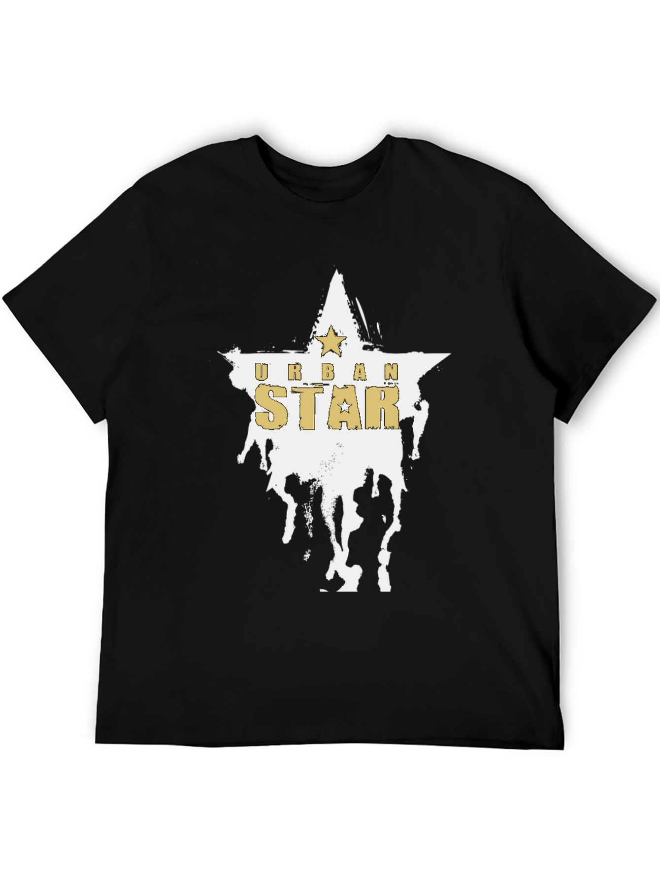 Urban Star Graphic Black T-Shirt
