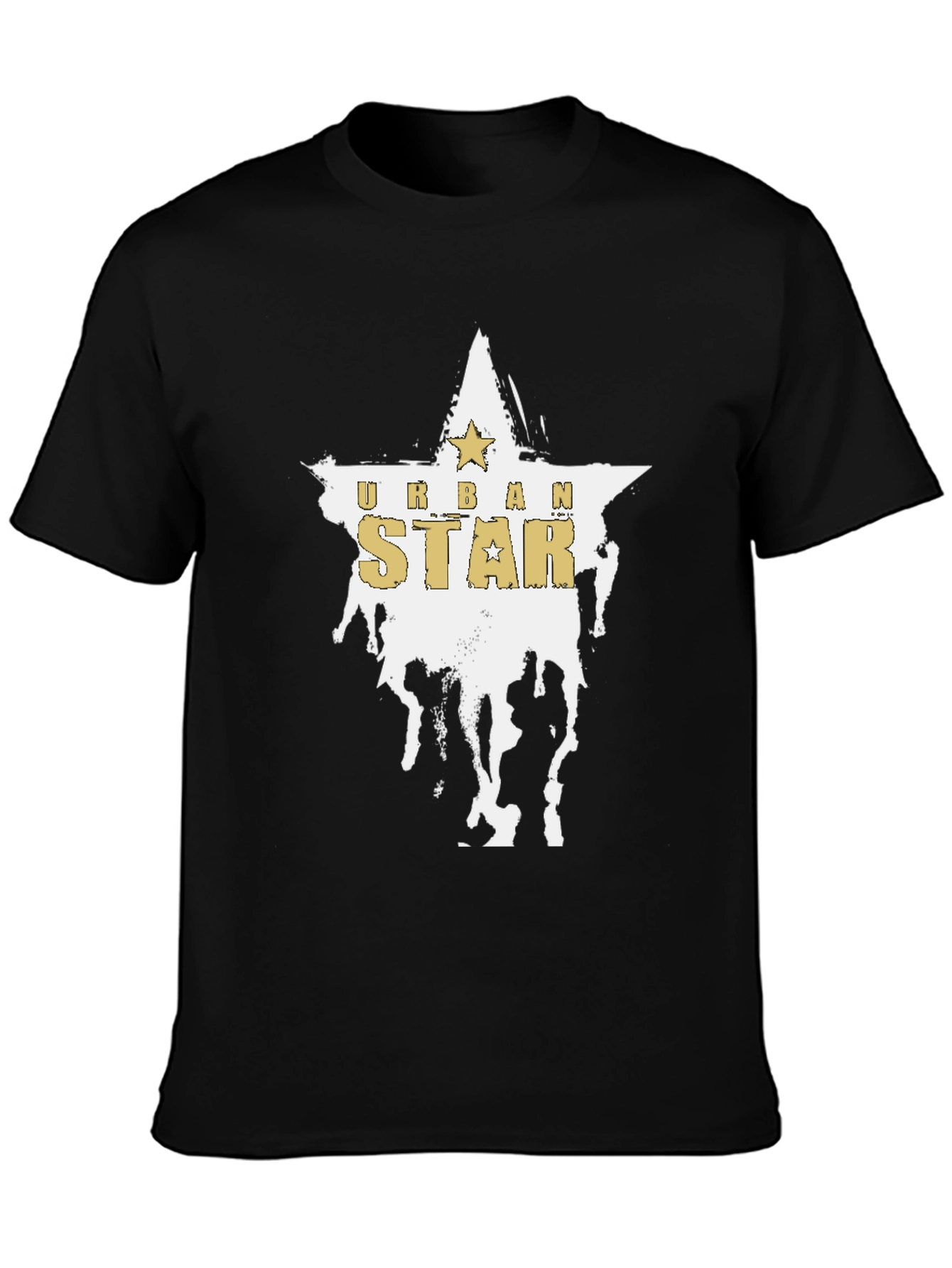 Urban Star Graphic Black T-Shirt
