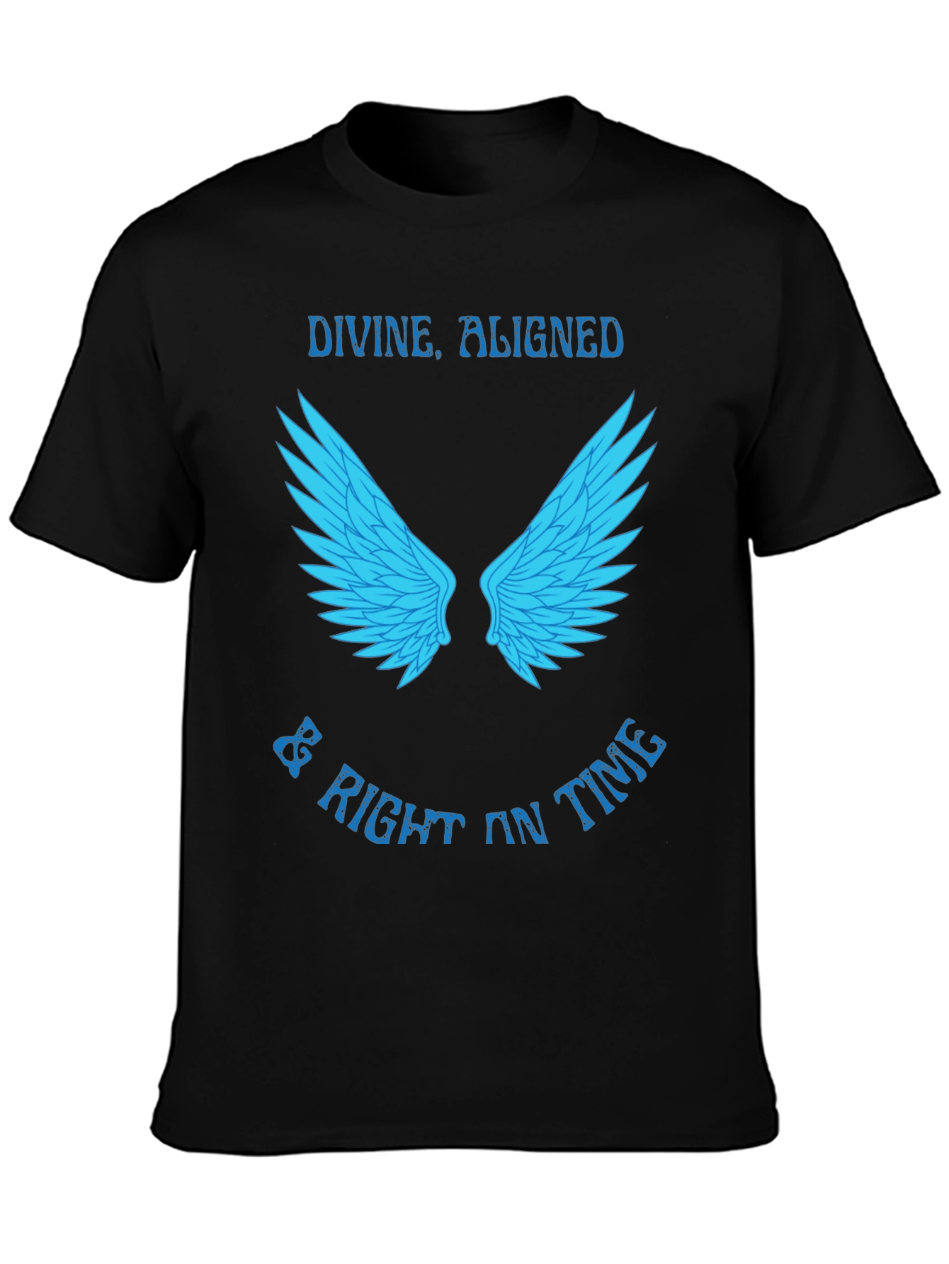 Divine Aligned Wings Graphic Tee - Stylish Mens T-Shirt