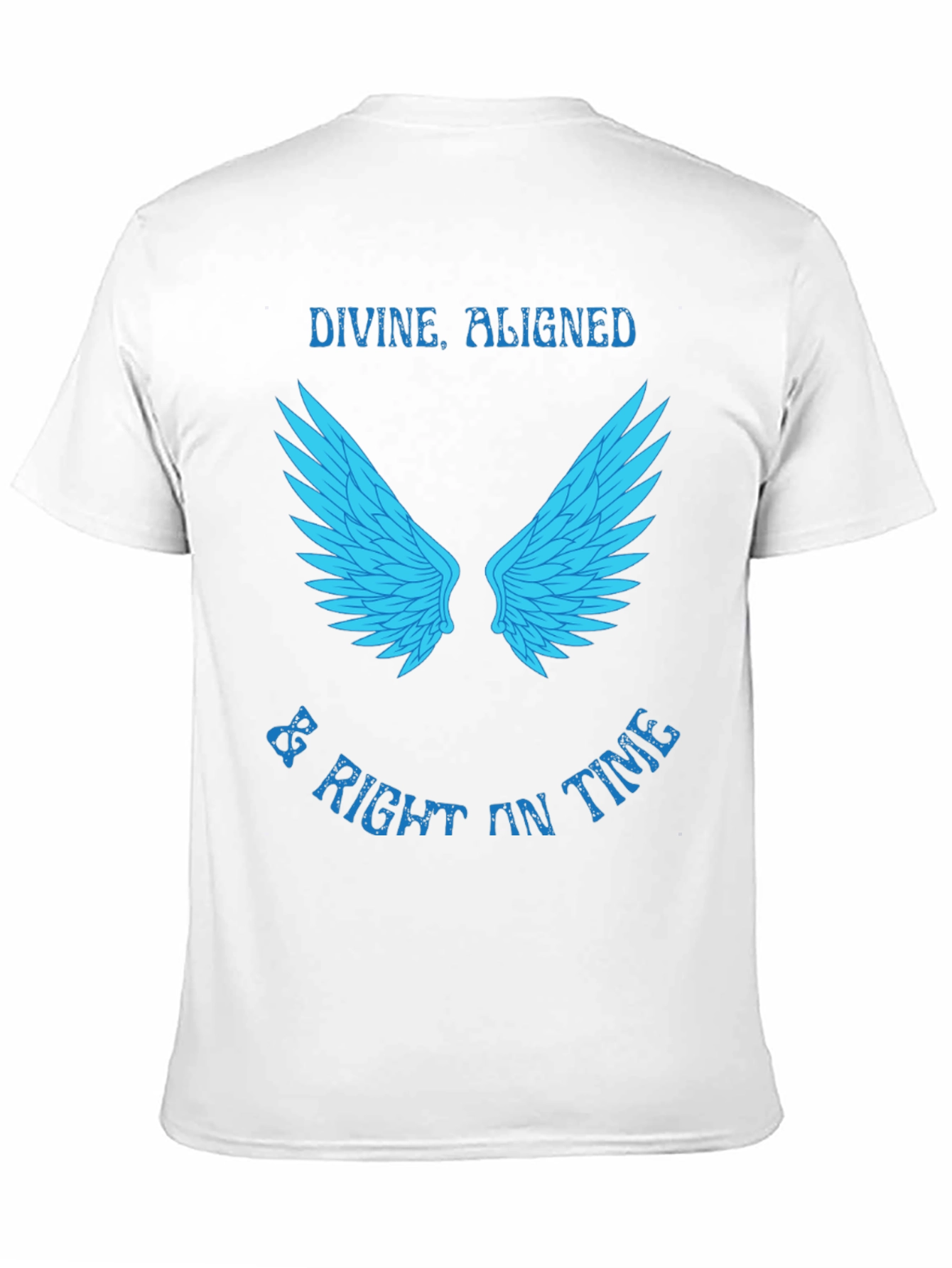 Divine Aligned Wings Graphic Tee - Stylish Mens T-Shirt