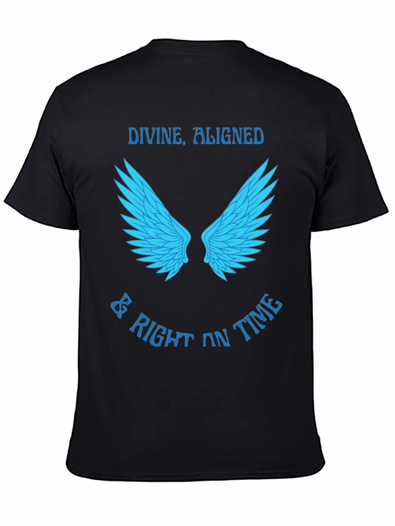 Divine Aligned Wings Graphic Tee - Stylish Mens T-Shirt