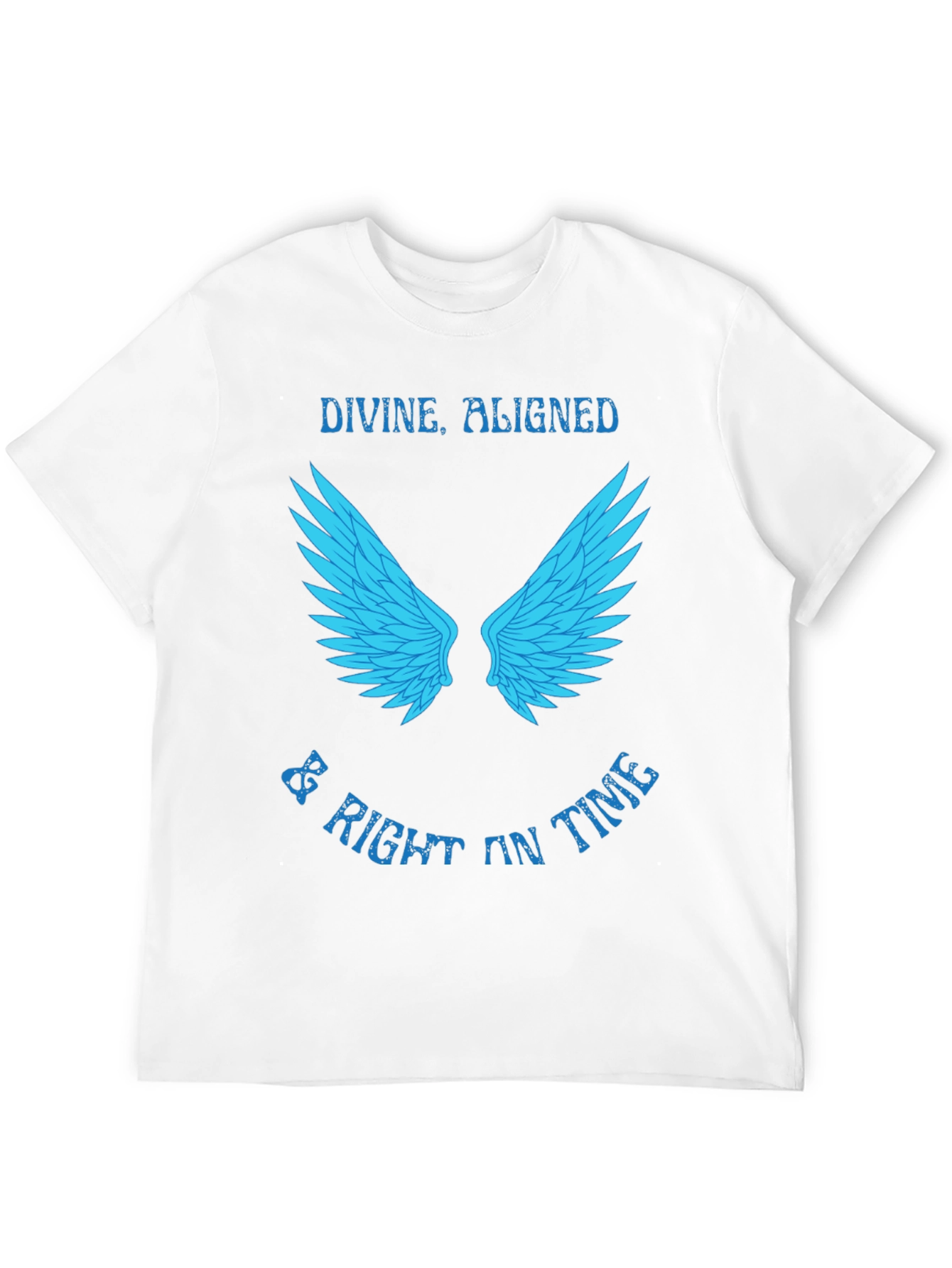 Divine Aligned Wings Graphic Tee - Stylish Mens T-Shirt