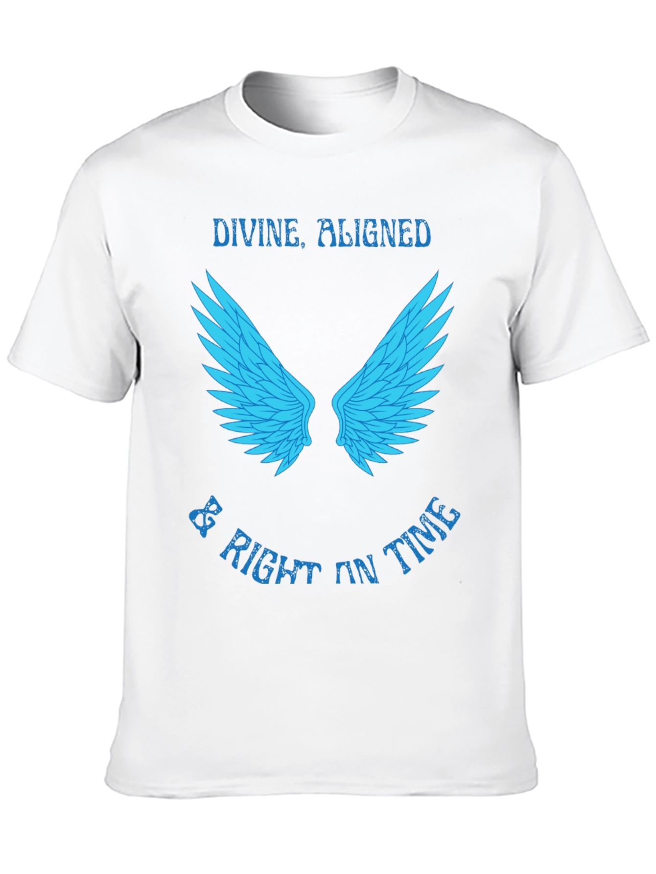 Divine Aligned Wings Graphic Tee - Stylish Mens T-Shirt