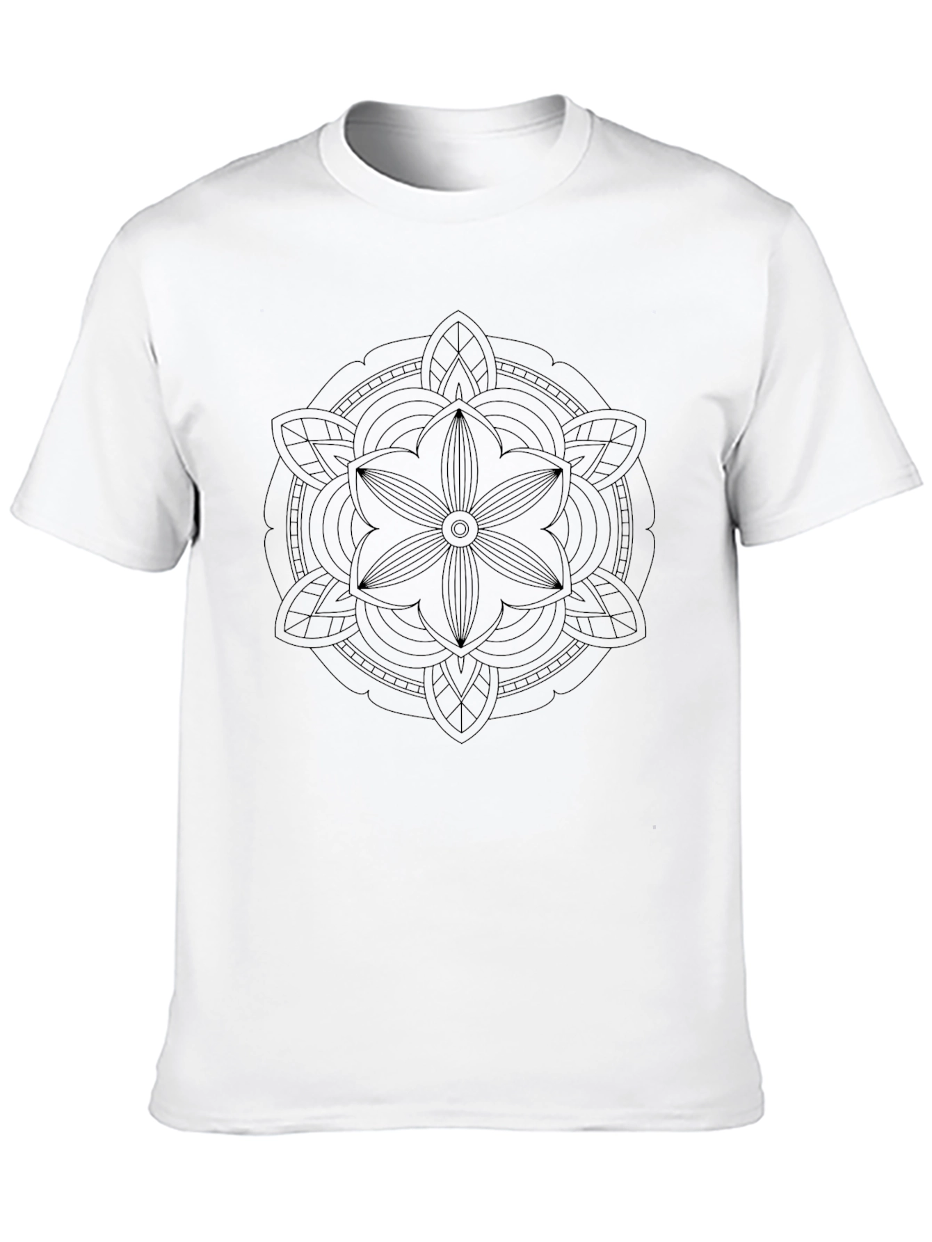 Black Mandala Graphic T-Shirt - Stylish Mens Tee
