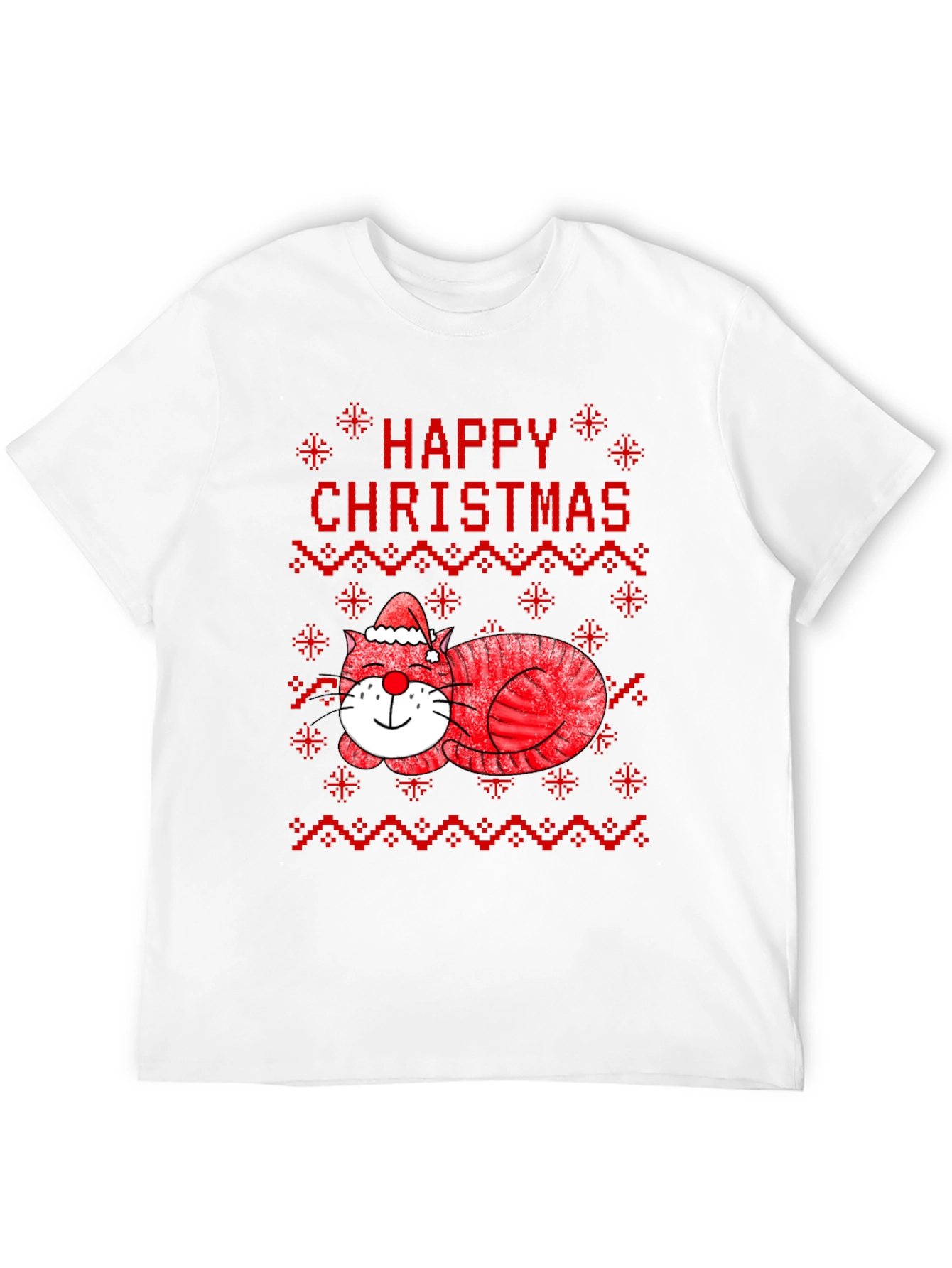 Happy Christmas Cat T-Shirt