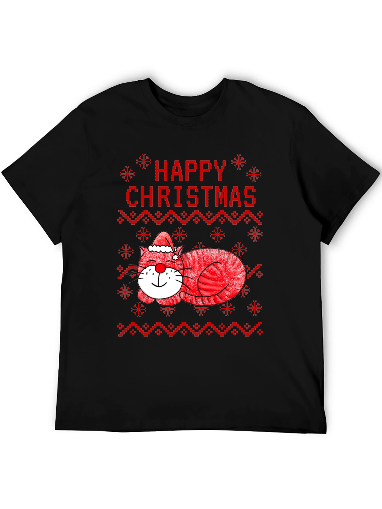 Happy Christmas Cat T-Shirt