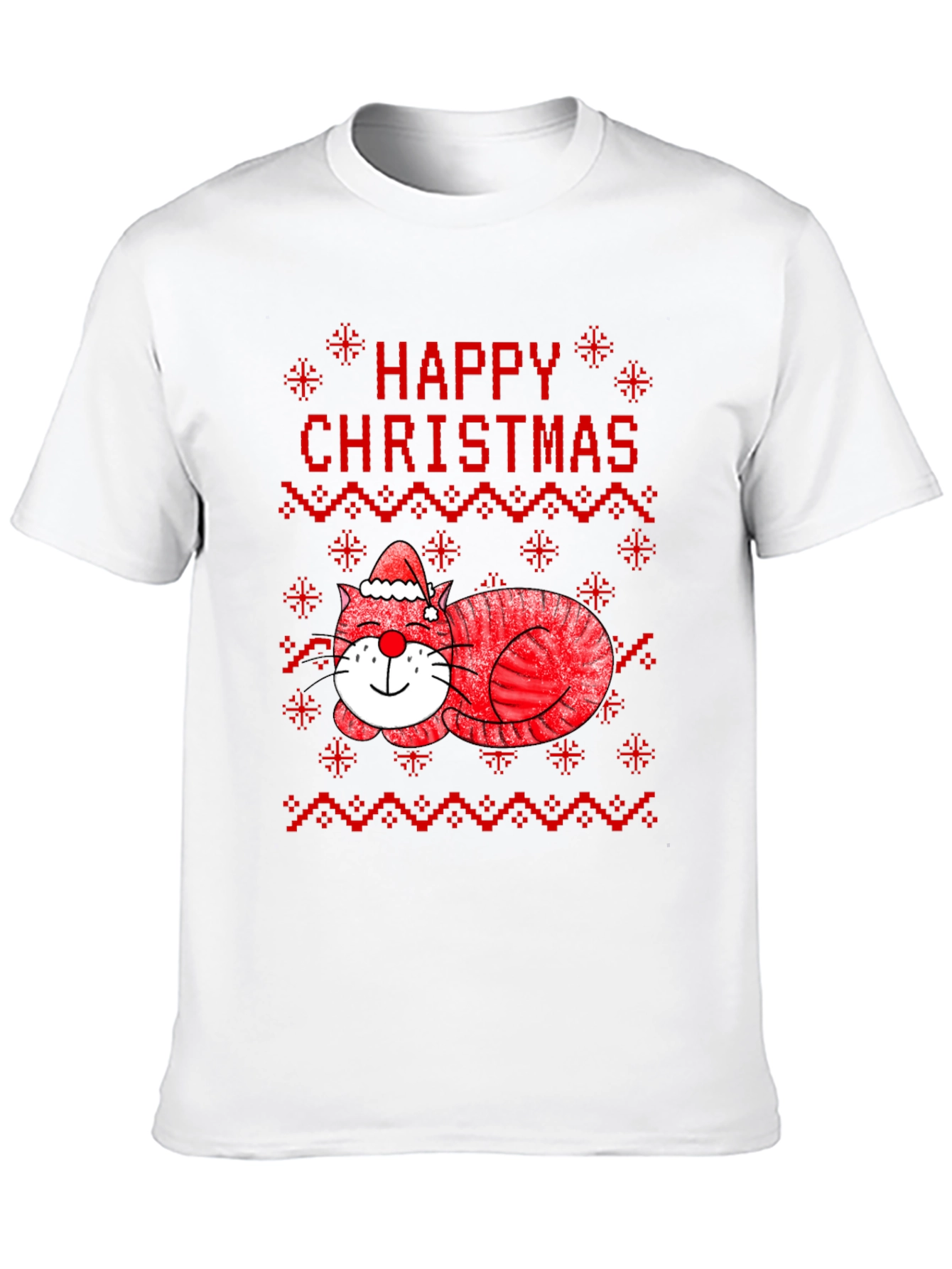 Happy Christmas Cat T-Shirt