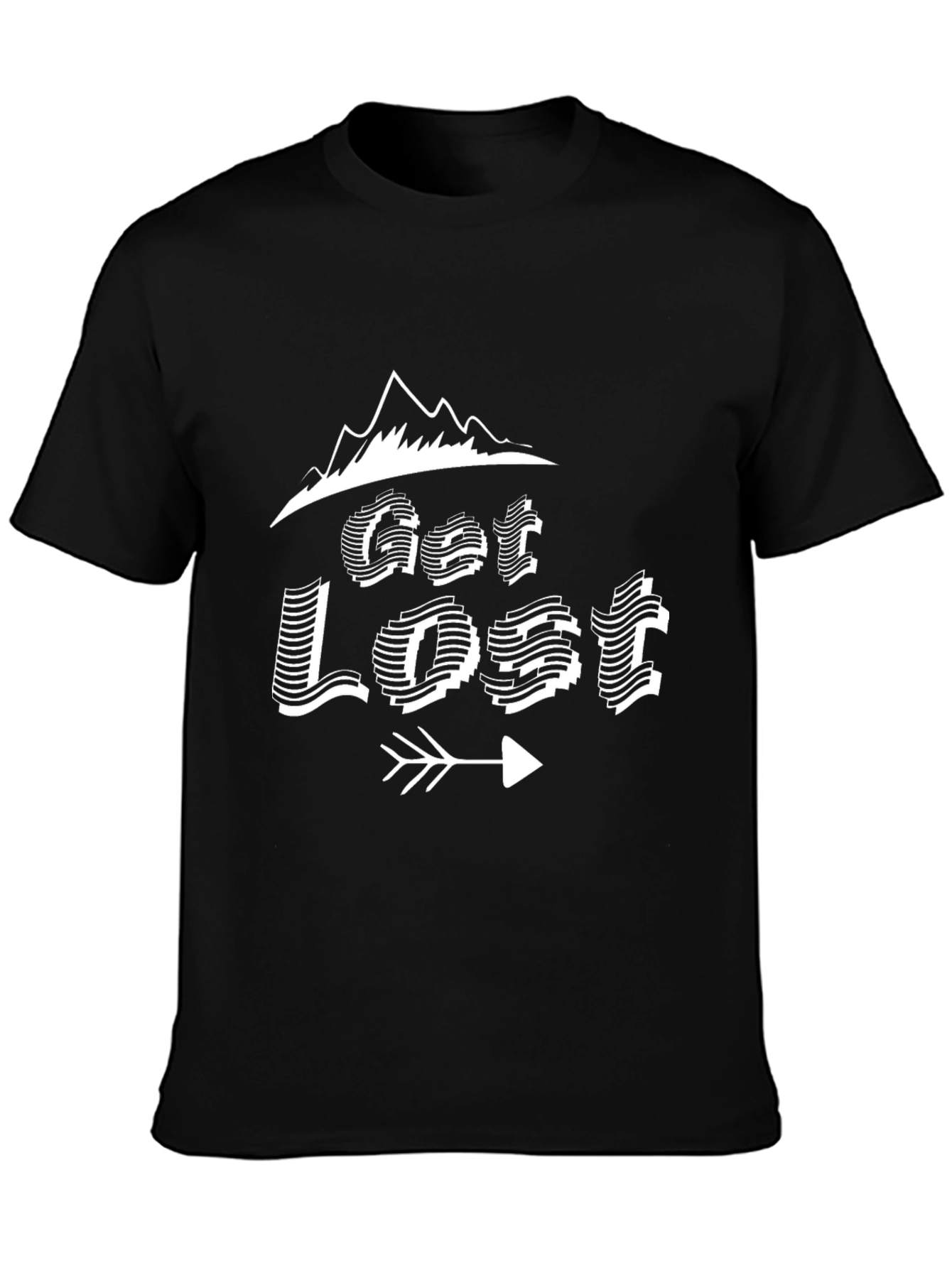 Get Lost Graphic Tee - Mountain Adventure Shirt
