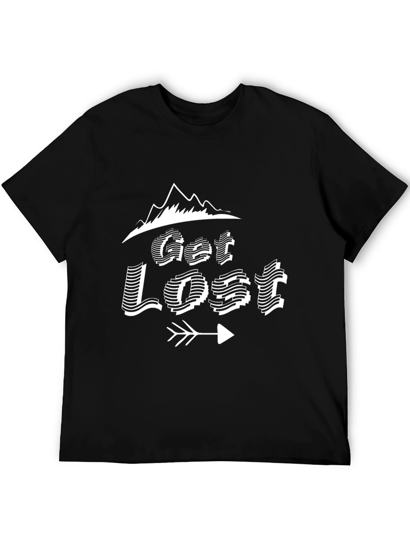 Get Lost Graphic Tee - Mountain Adventure Shirt