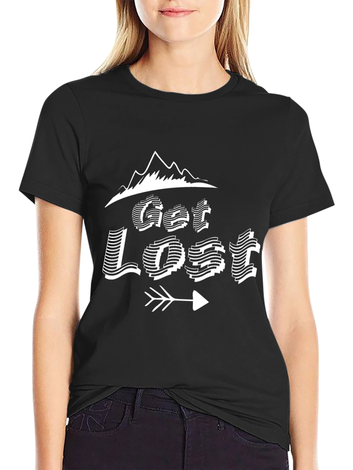 Get Lost Graphic Tee - Mountain Adventure Shirt