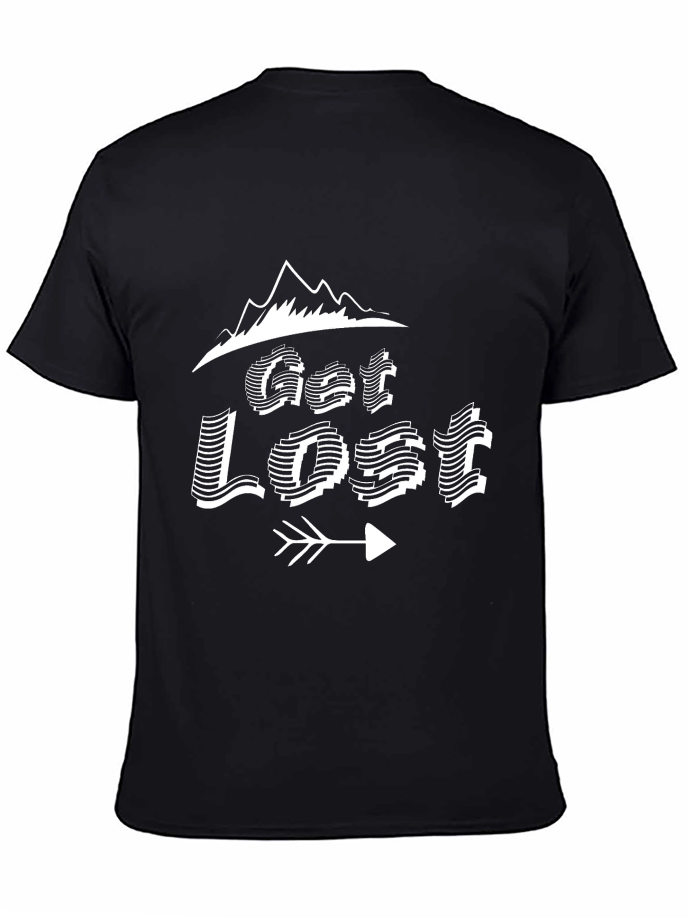Get Lost Graphic Tee - Mountain Adventure Shirt