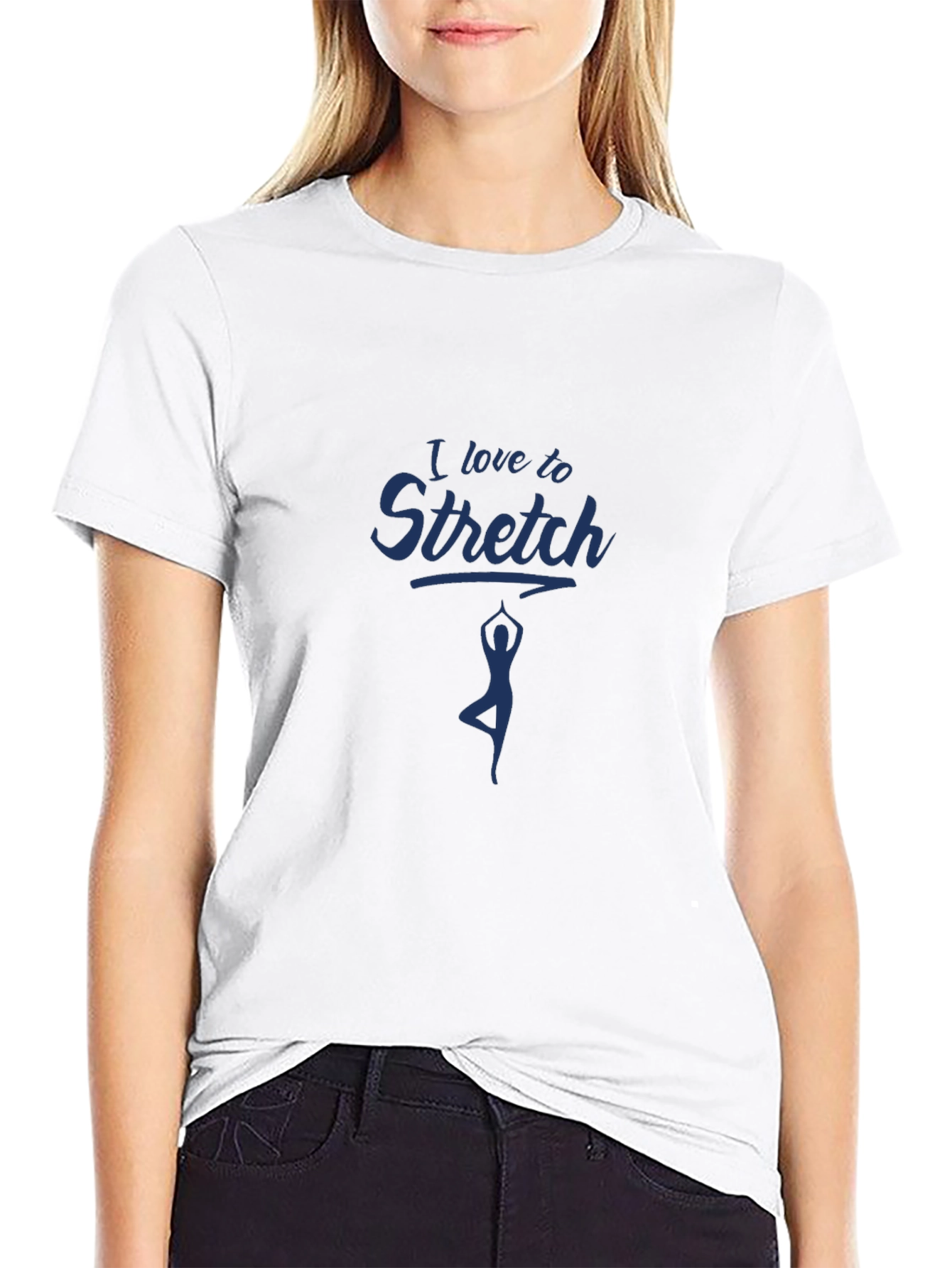 I Love to Stretch Yoga Graphic T-Shirt