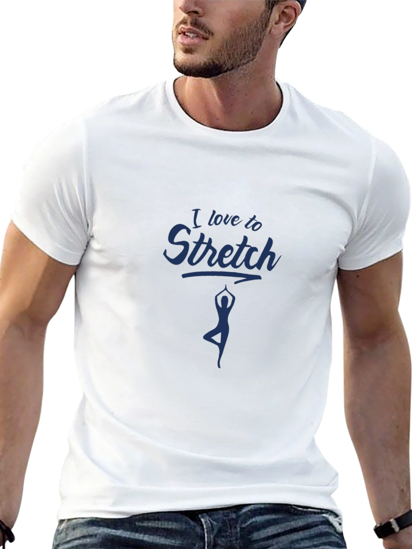 I Love to Stretch Yoga Graphic T-Shirt