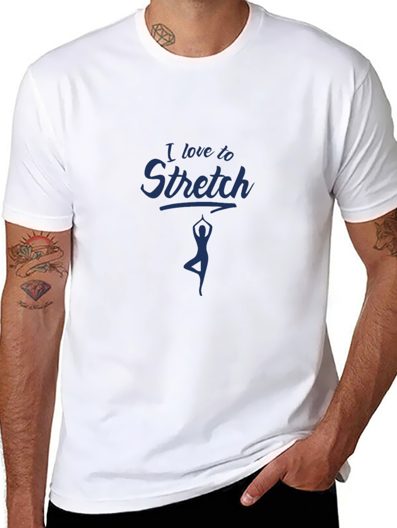I Love to Stretch Yoga Graphic T-Shirt