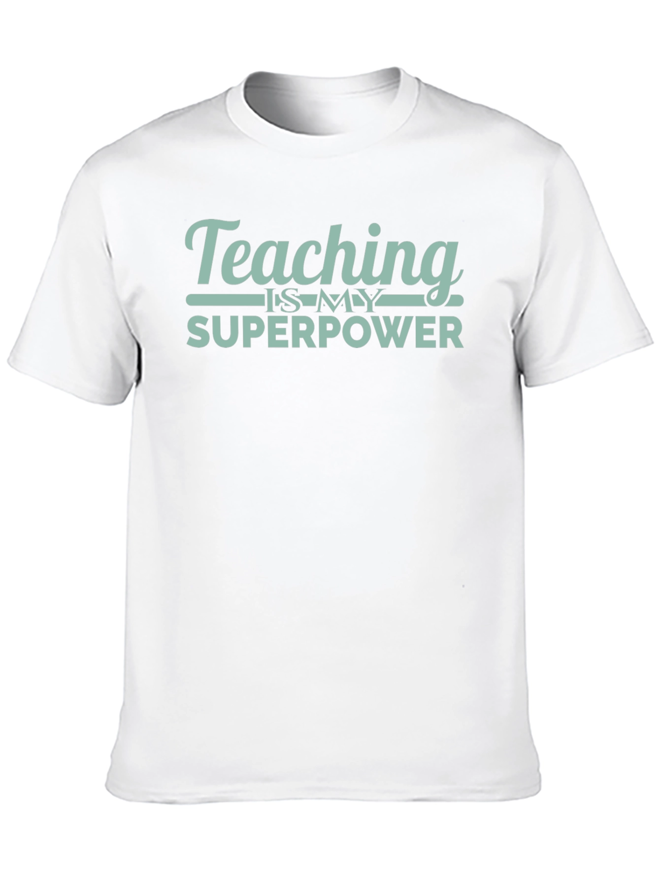 Teaching Is My Superpower Black Graphic T-Shirt