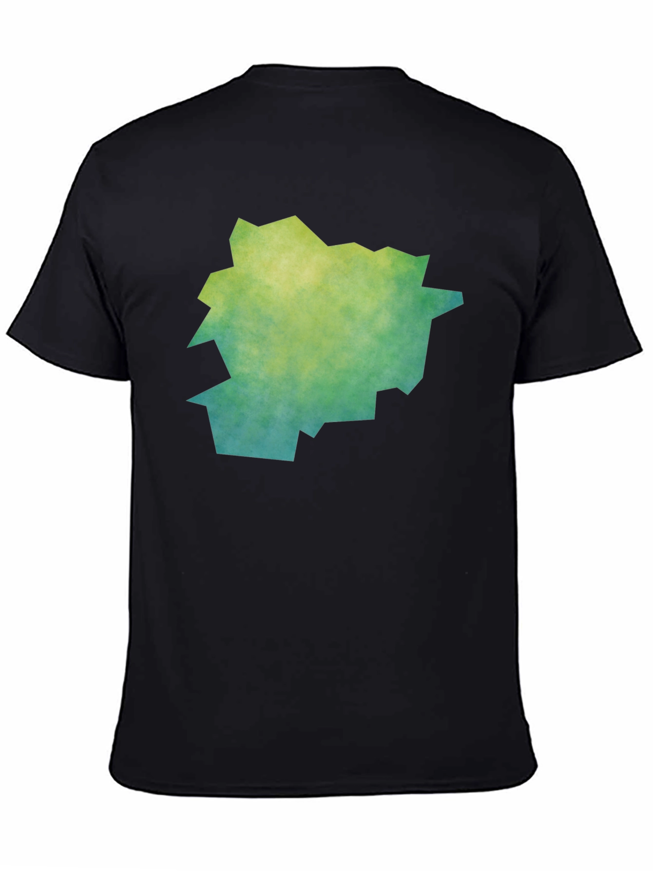 Abstract Graphic Tee - Trendy Mens Black T-Shirt