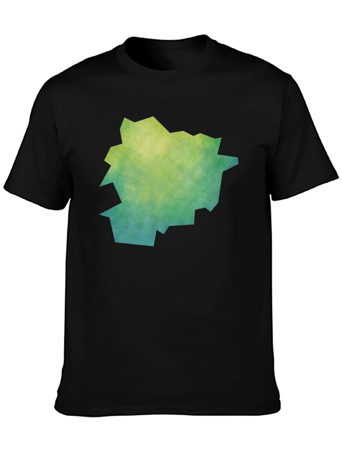 Abstract Graphic Tee - Trendy Mens Black T-Shirt