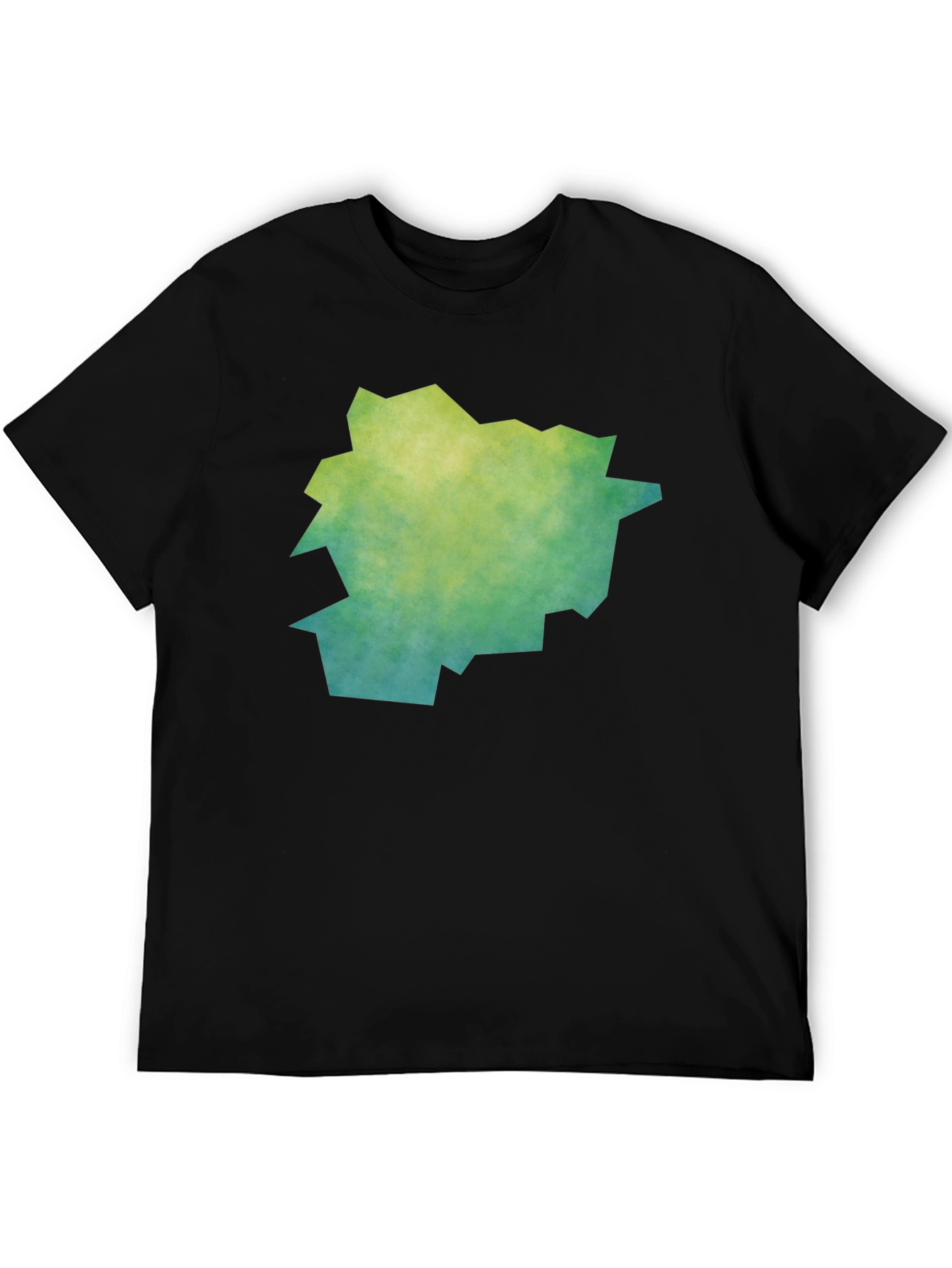 Abstract Graphic Tee - Trendy Mens Black T-Shirt