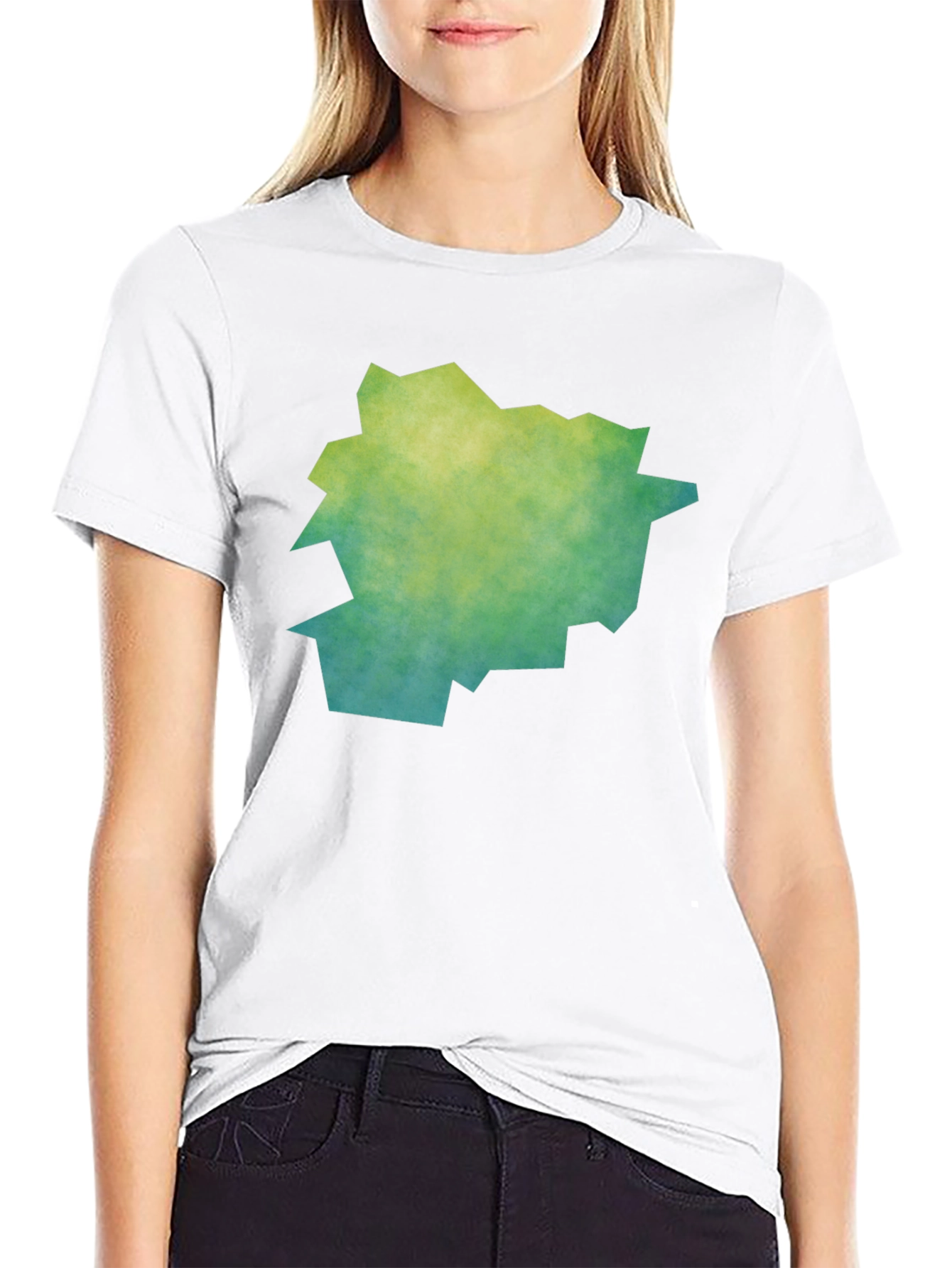 Abstract Graphic Tee - Trendy Mens Black T-Shirt