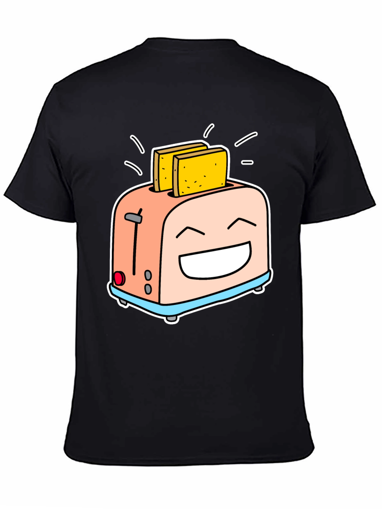 Smiling Toaster Graphic Tee - Black