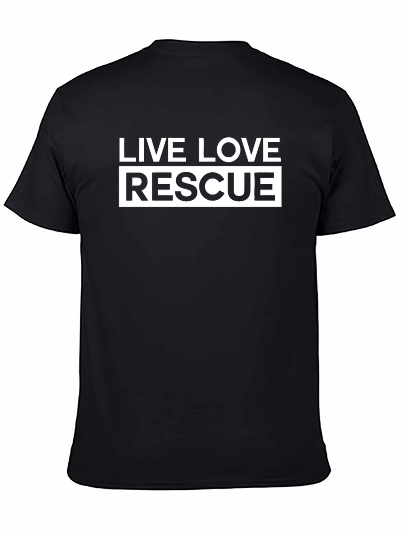 Live Love Rescue Black Graphic Tee
