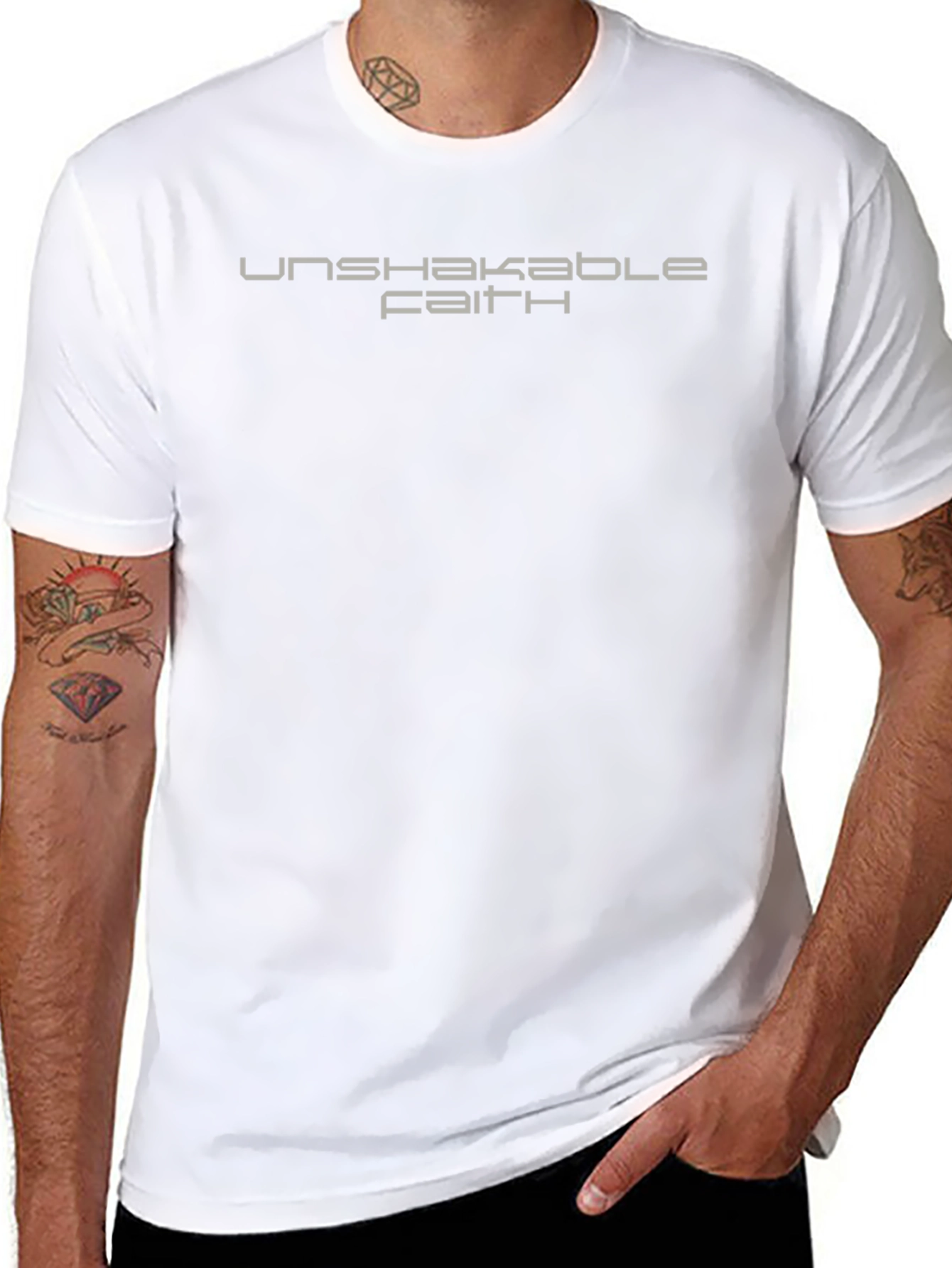 Unshakable Faith Black T-Shirt - Stylish Religious Apparel