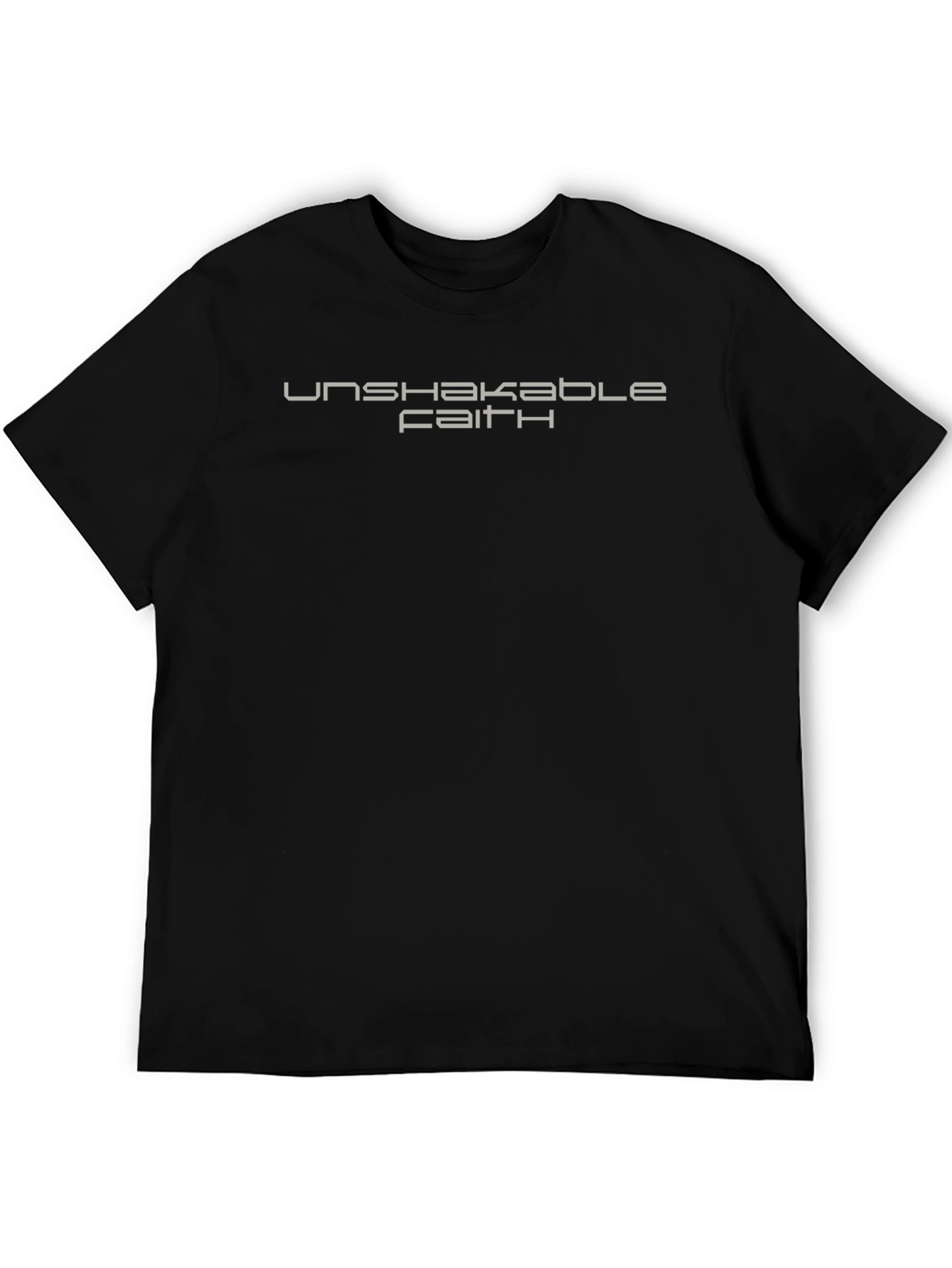 Unshakable Faith Black T-Shirt - Stylish Religious Apparel