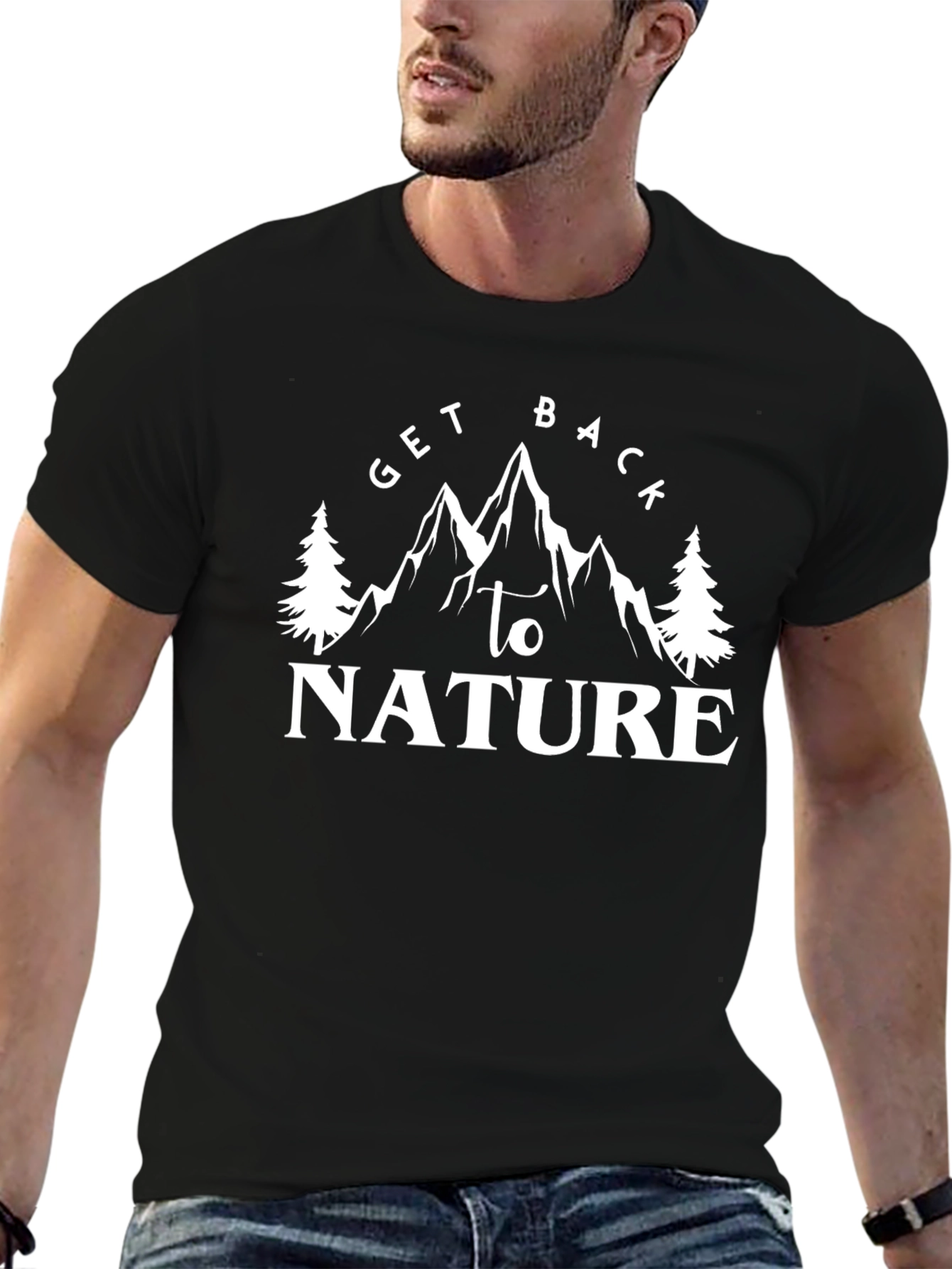 Get Back to Nature T-Shirt - Mountain Graphic Tee
