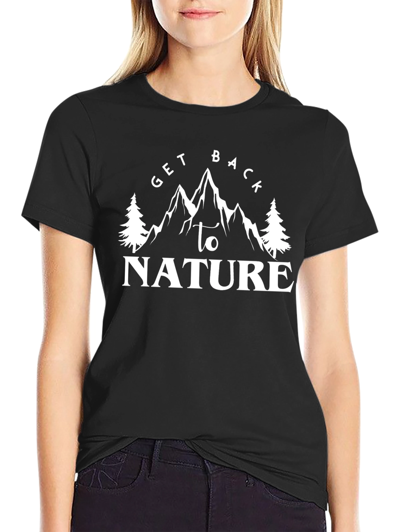 Get Back to Nature T-Shirt - Mountain Graphic Tee