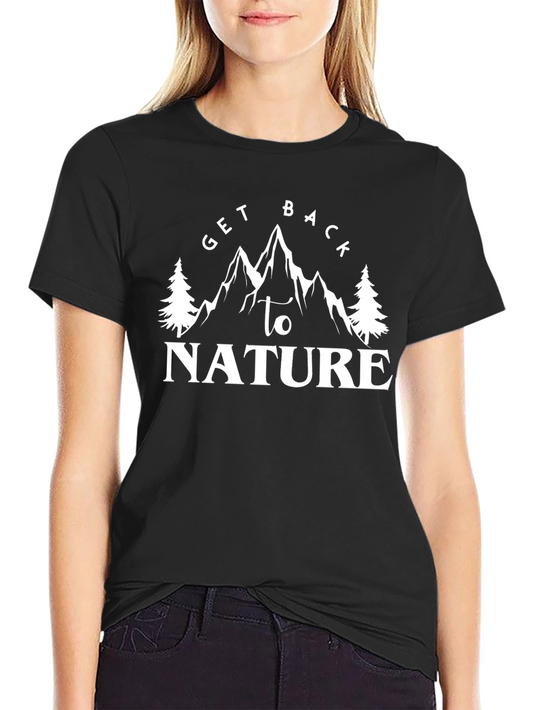 Get Back to Nature T-Shirt - Mountain Graphic Tee