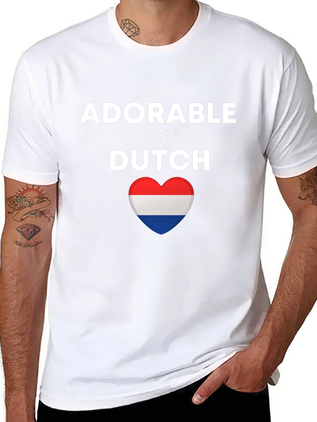 Adorable Dutch Pride T-Shirt - Netherlands Flag Heart